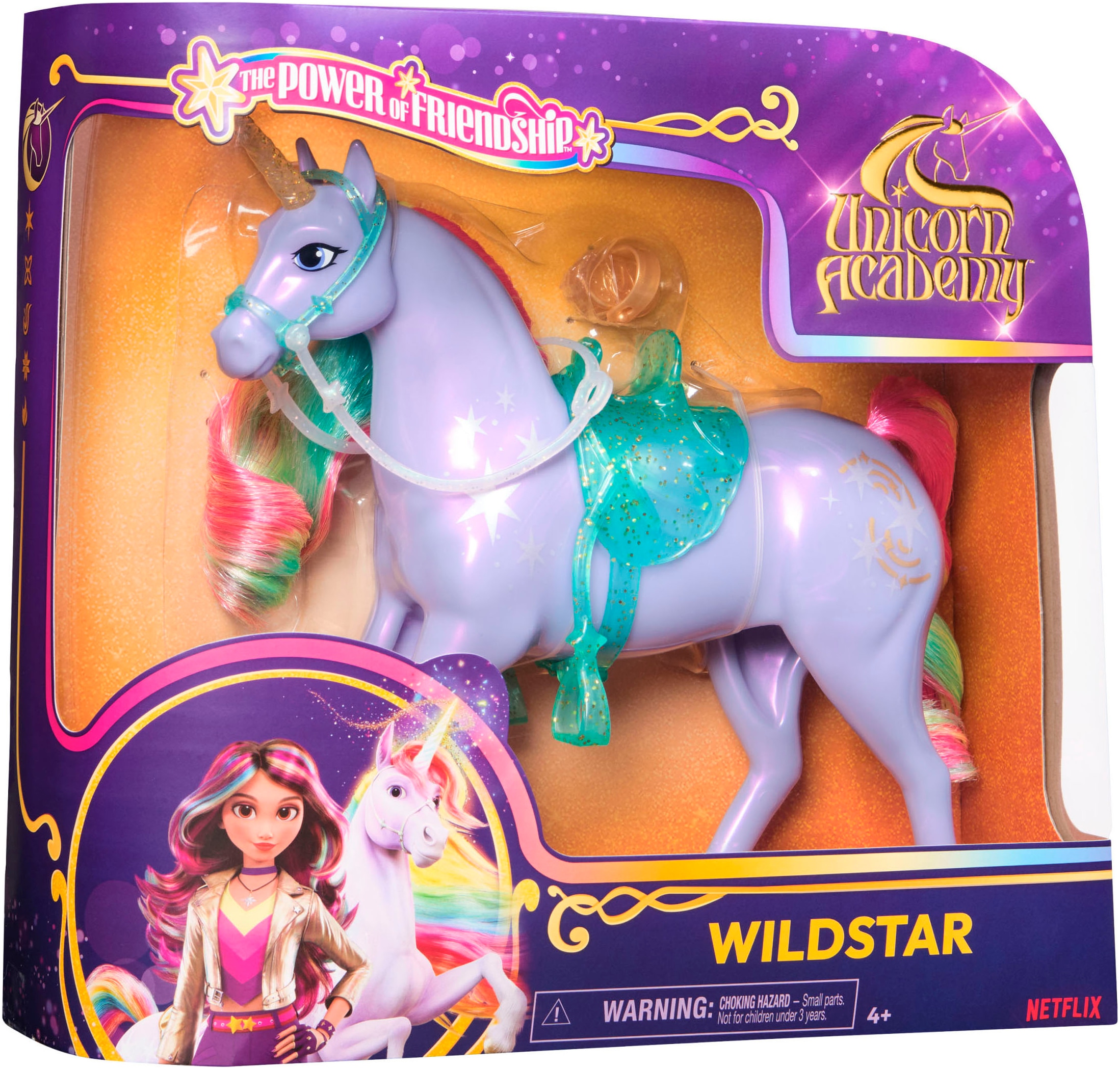 Spin Master Anziehpuppe »Unicorn Academy Einhorn Wildstar« mit echter Mähne und Schweif