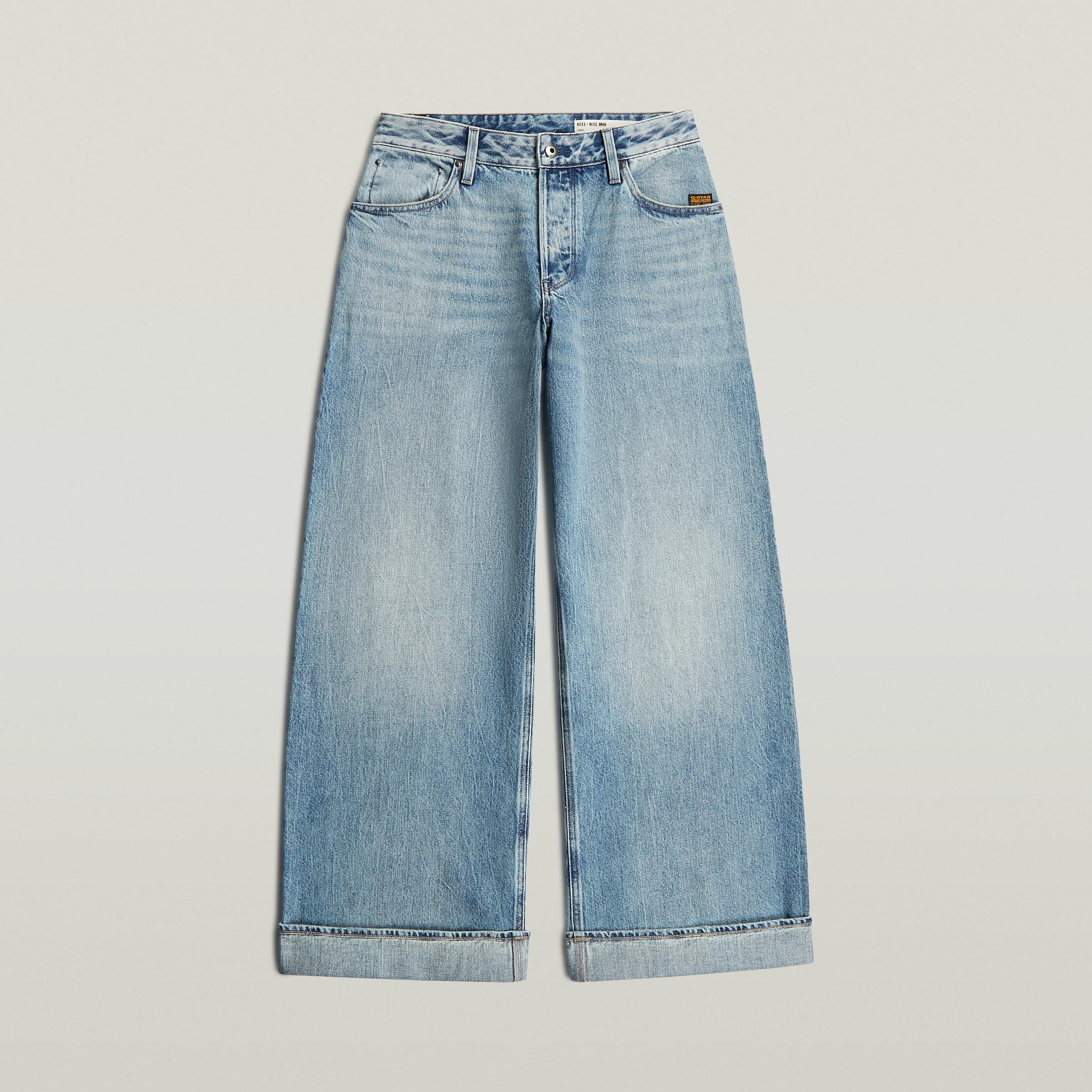 G-STAR Loose-fit-Jeans »Roxx Wide Wmn« mit Umschlagsaum