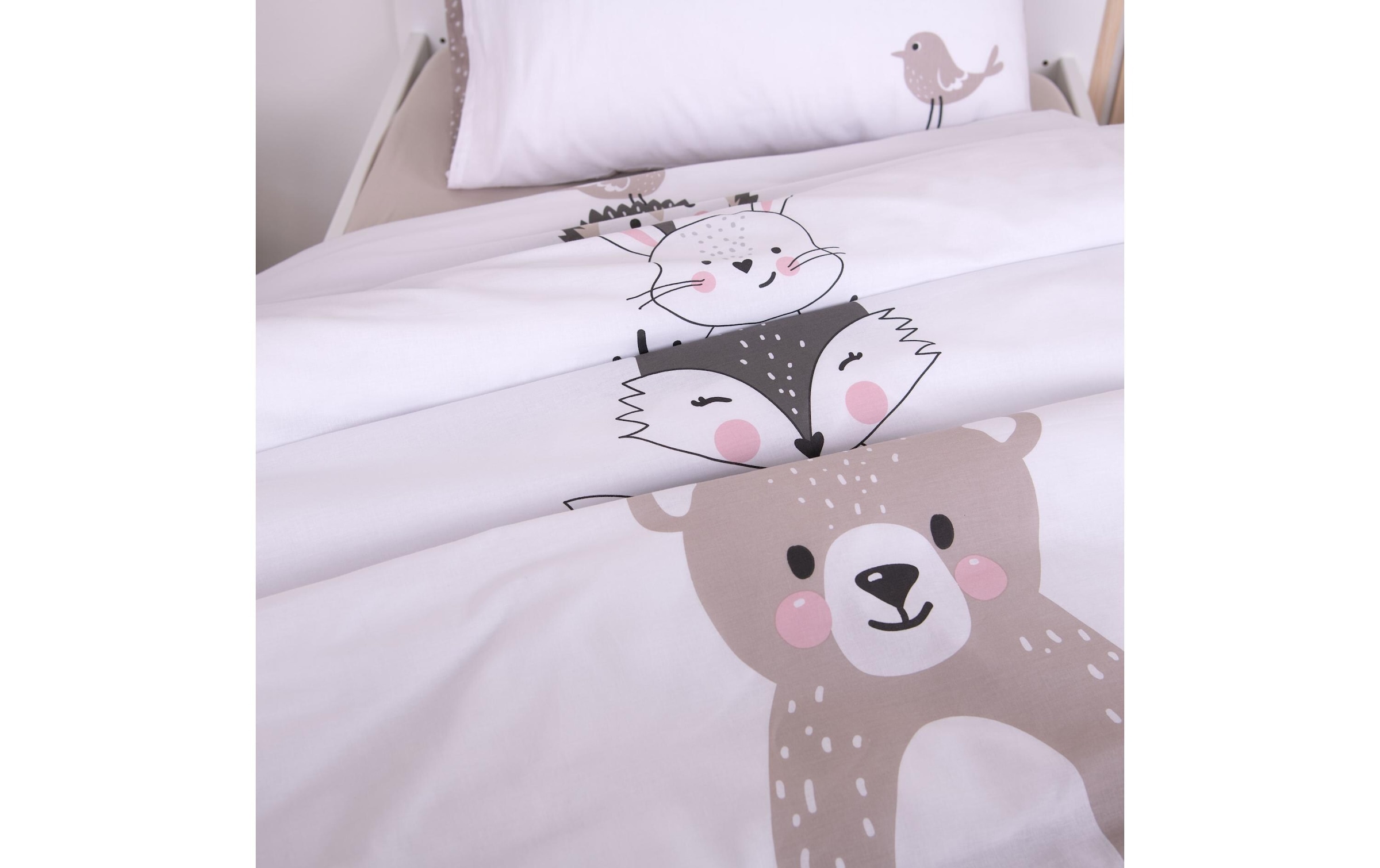 Herding Linge de lit pour enfants »babybest Woodland Crew« 1 mit Wendefunktion