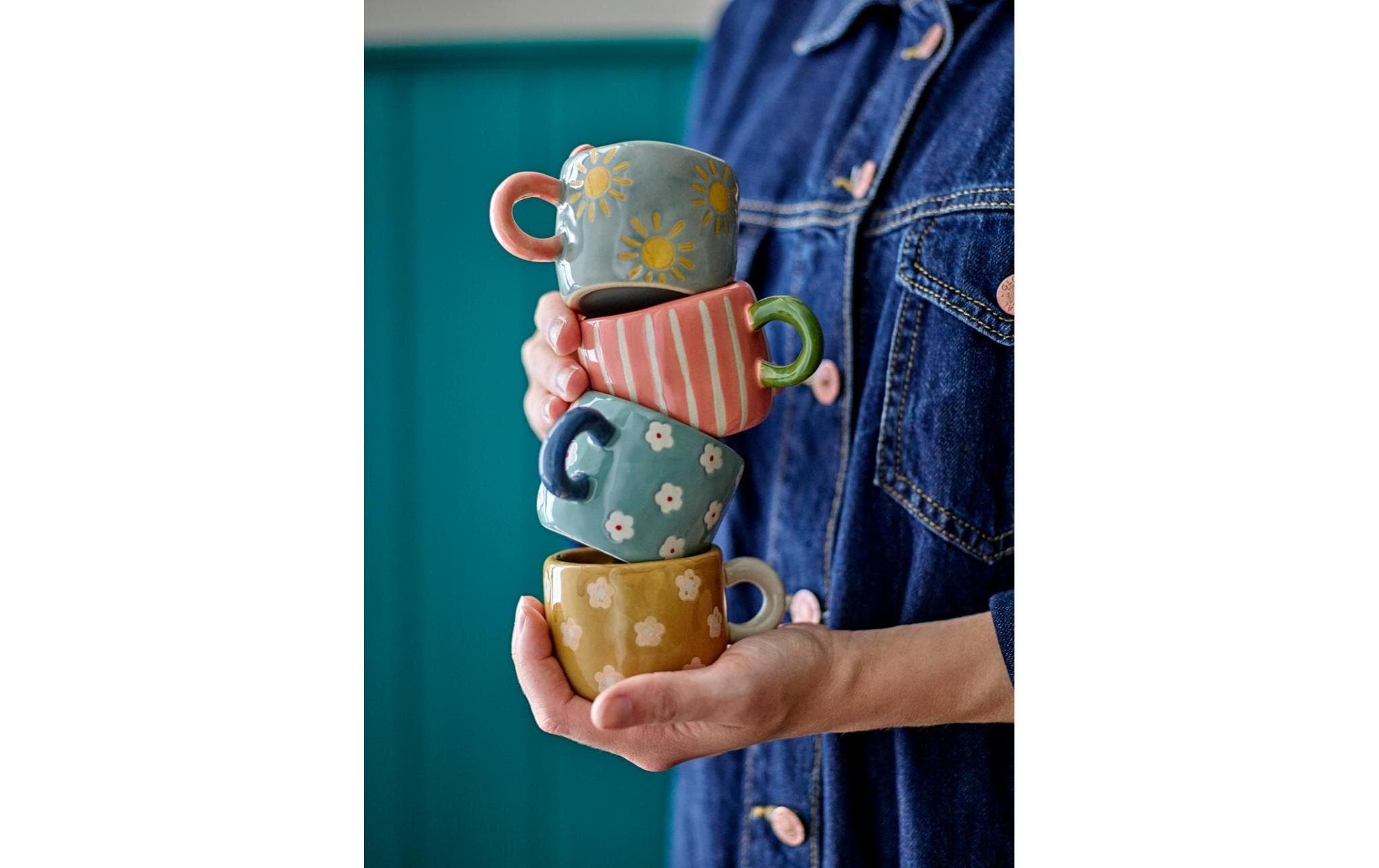 Bloomingville Gobelet »Nini, Steinzeug, 110 ml, 4 Stück«