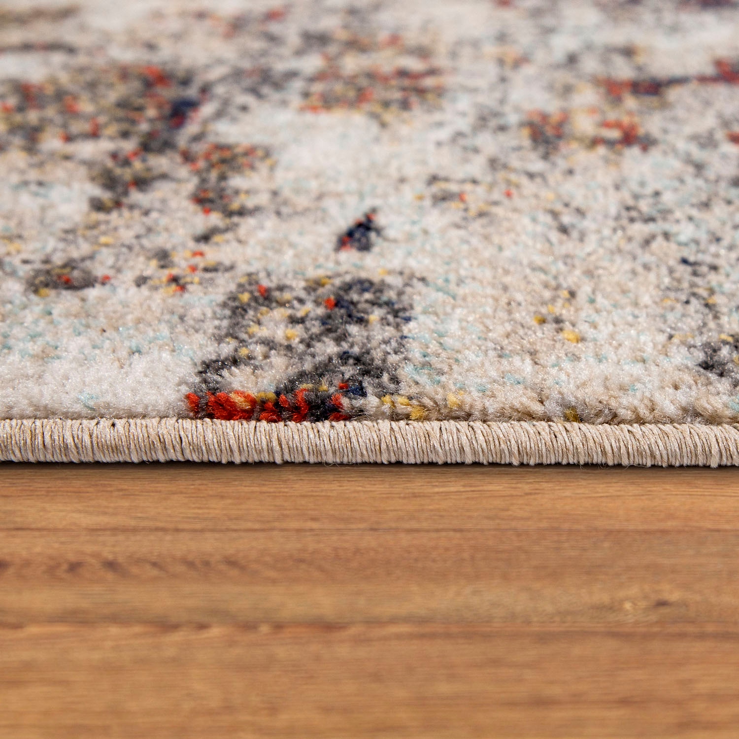 Paco Home Teppich »Jazz 711« rechteckig 13 mm Höhe Kurzflor, modernes buntes Design und Used-Look