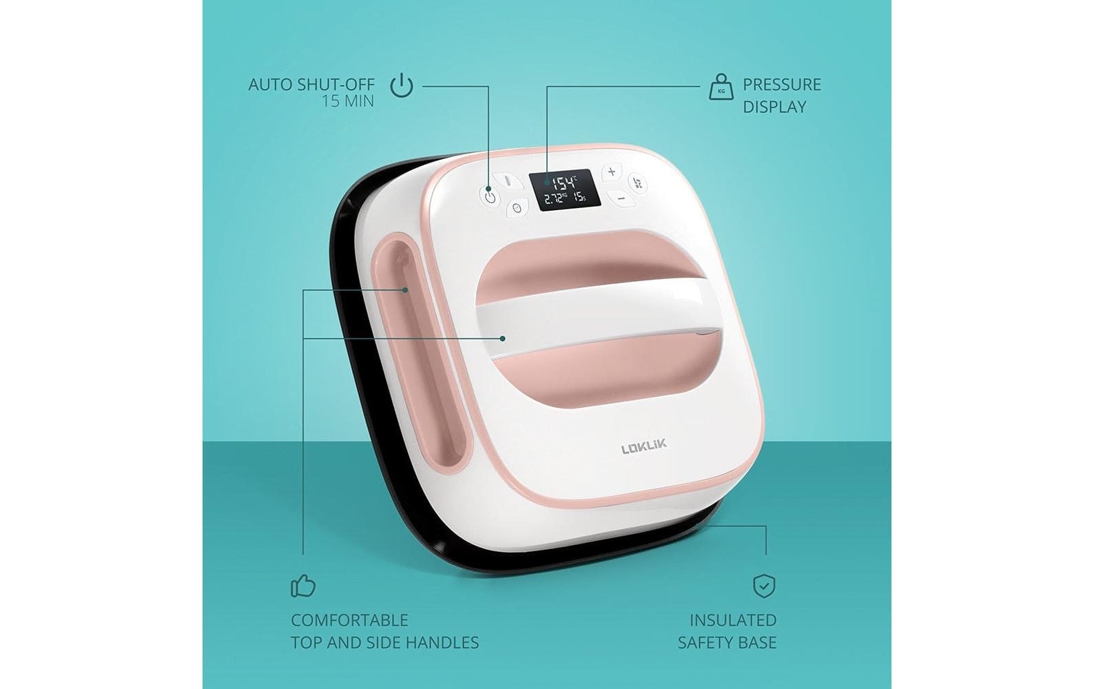 LOKLIK Handpresse »Easy« Heizplattengrösse: 25,5 x 25,5 cm