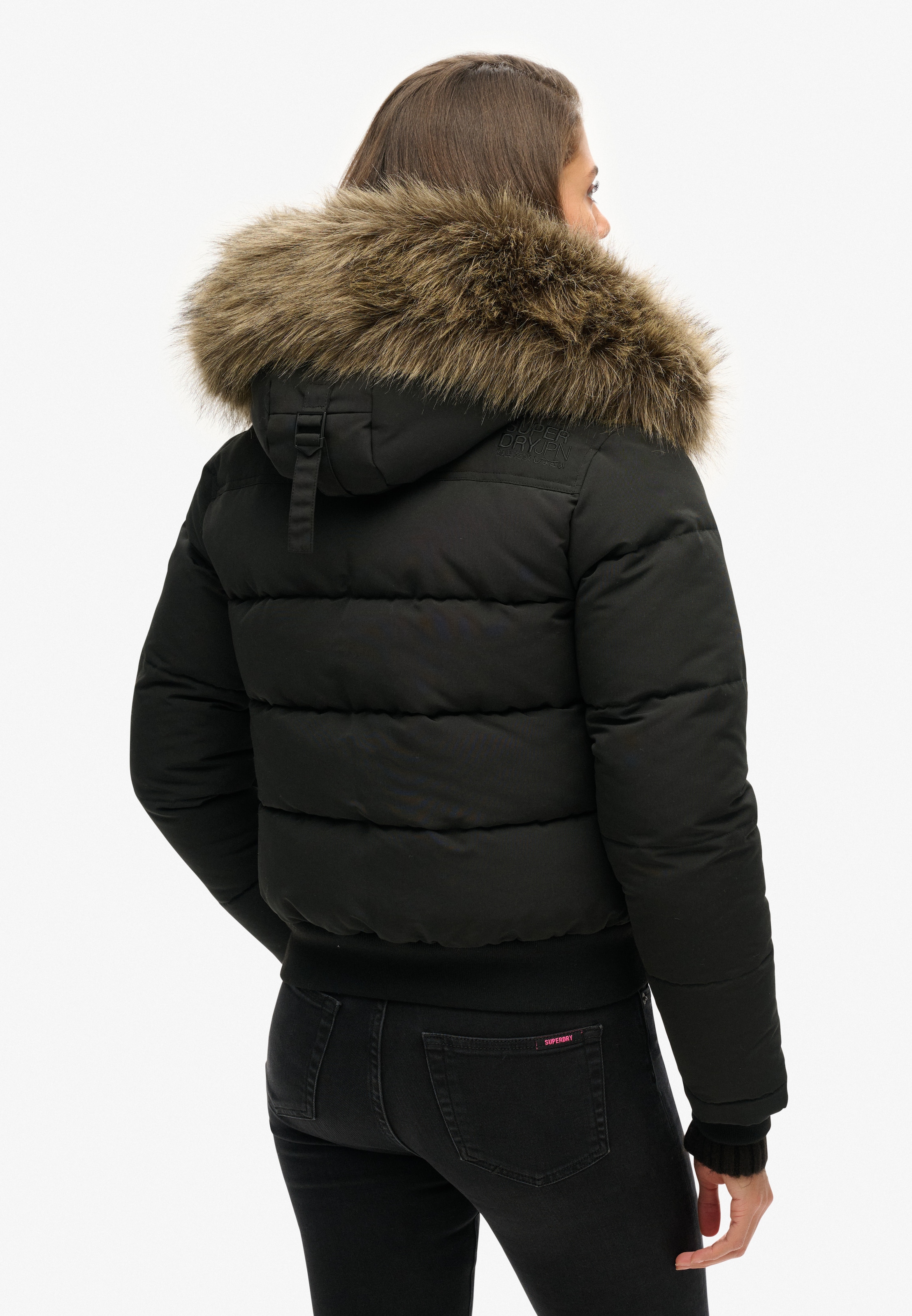 Superdry Steppjacke »EVEREST HOODED BOMBER JKT« mit Kapuze