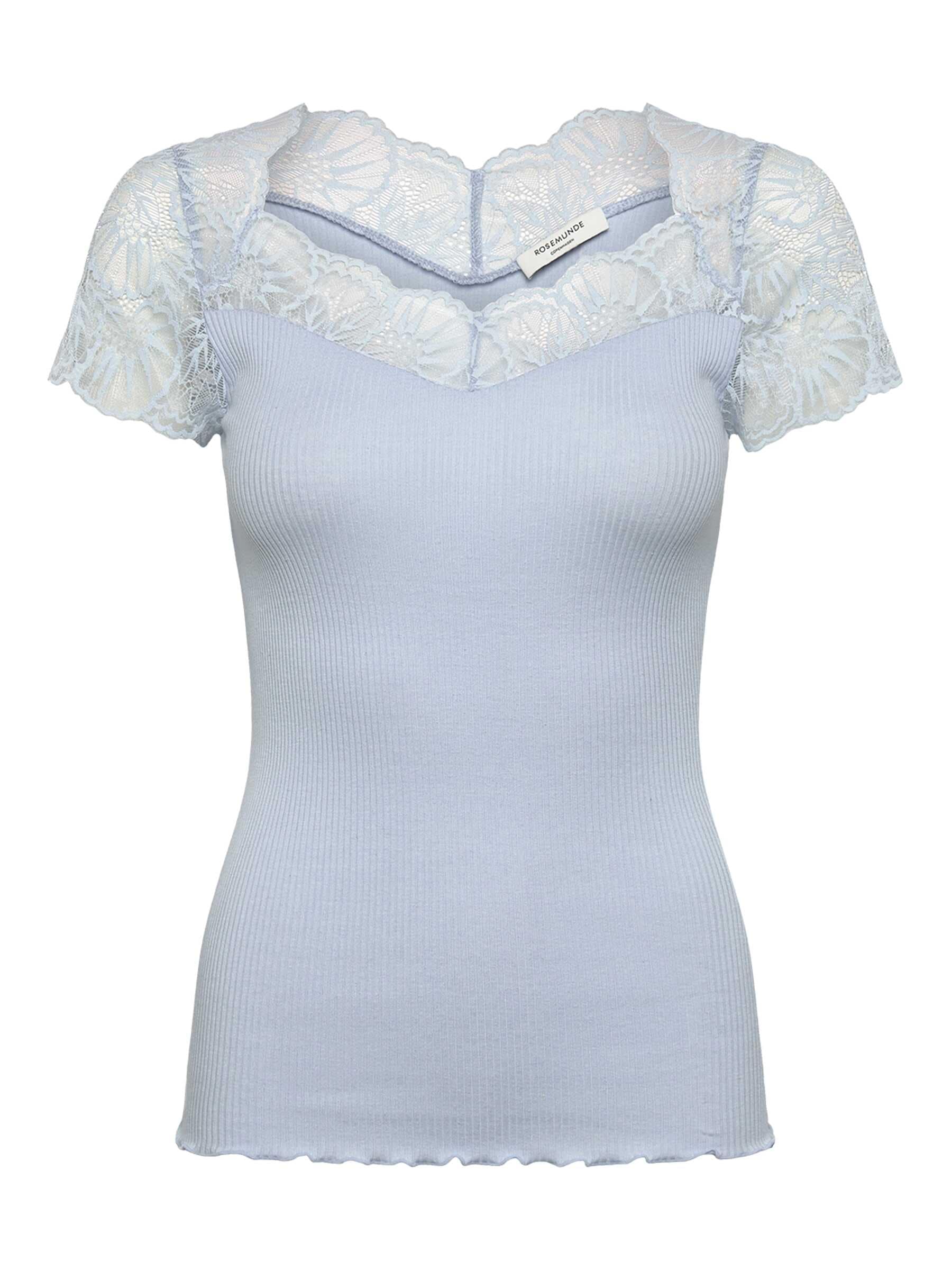 rosemunde Spitzenshirt »Beatha Lace Capsleeve T-Shirt mit Seide« wunderschöne elastisch weiche Vintage-Spitze an Ausschnitt und Ärmeln
