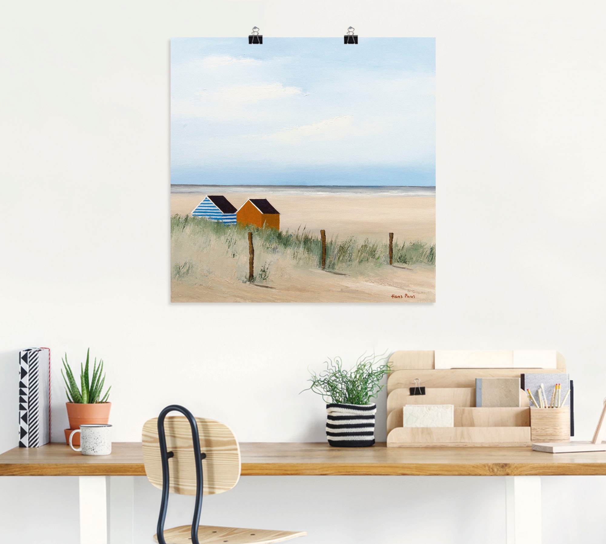 Artland Wandbild »Sonniger Morgen V« Strand 1 Stk. tlg. als Leinwandbild, Poster in verschied. Grössen