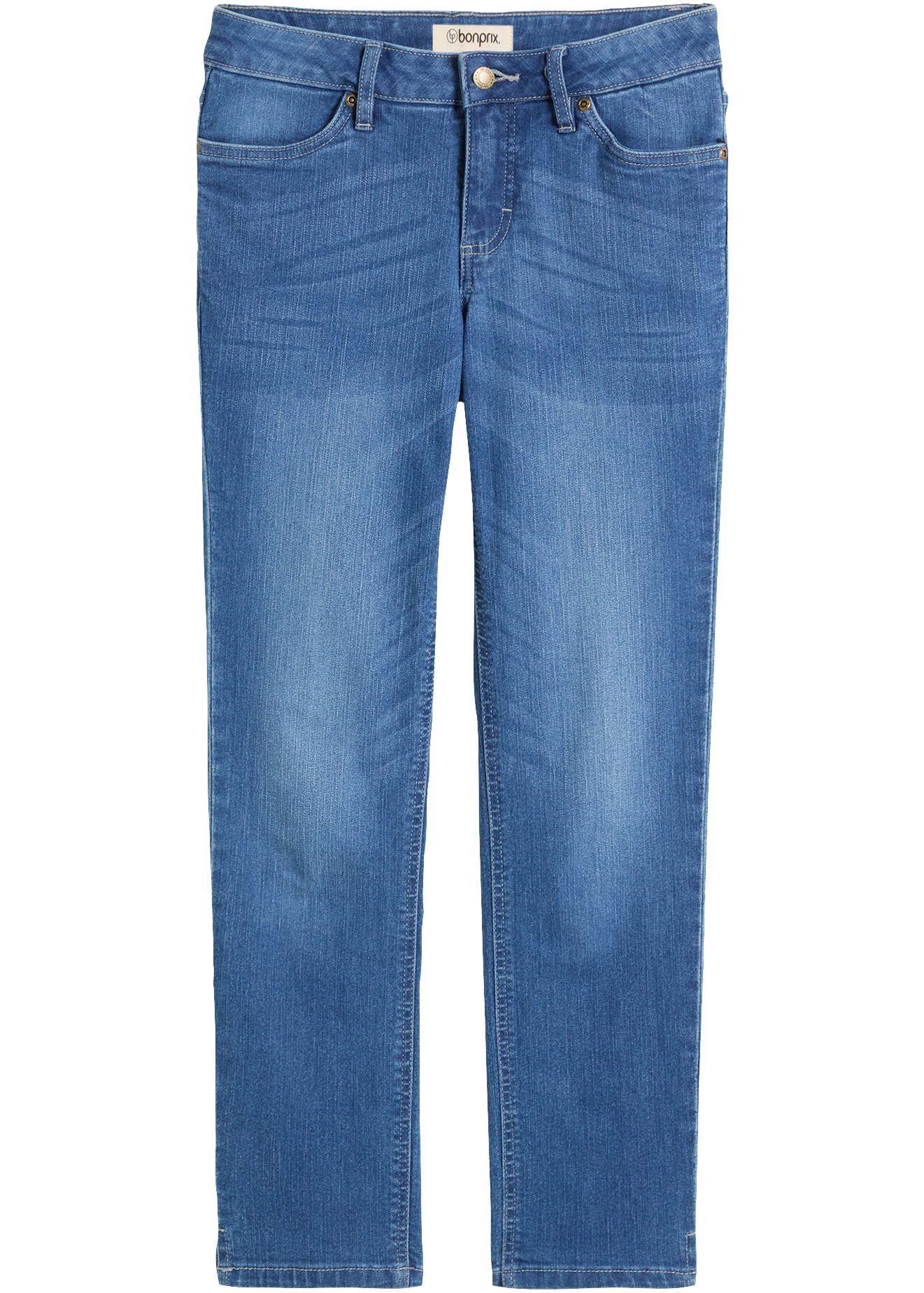 bonprix 7/8-Jeans mit Used-Effekt, schmale Passform, 7/8-Länge, aus Stretch-Material