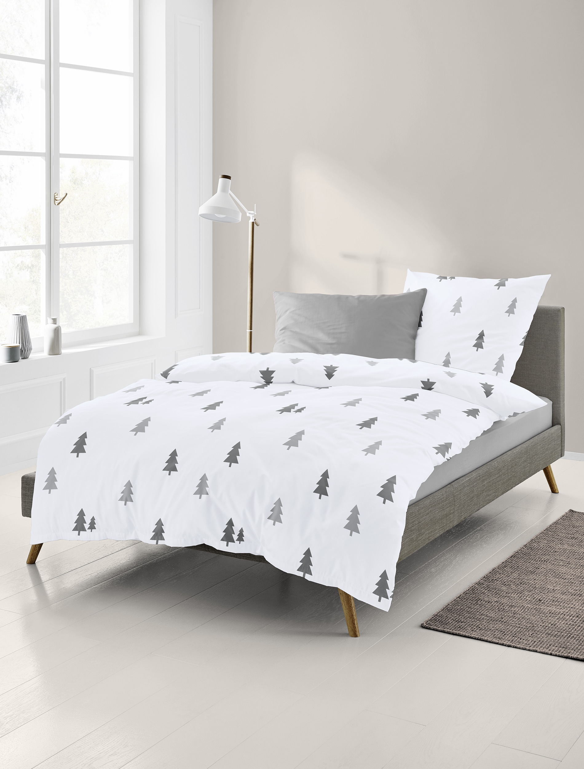 BIERBAUM Linge de lit »4175« 2 cuis tlg. Mako-Satin, 100 % Baumwolle, pflegeleicht