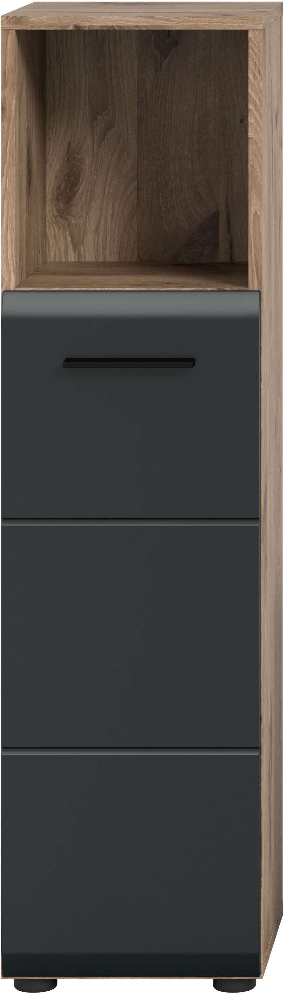 INOSIGN Stauraumschrank »FLORENZ, TOPSELLER!, Höhe 110 cm, 1 Tür, 2 Fachböden, 1 offenes Fach« TOPSELLER!, 1 Stk. tlg. Türanschlag wechselbar, hochwertige MDF Front, Badschrank, Bad