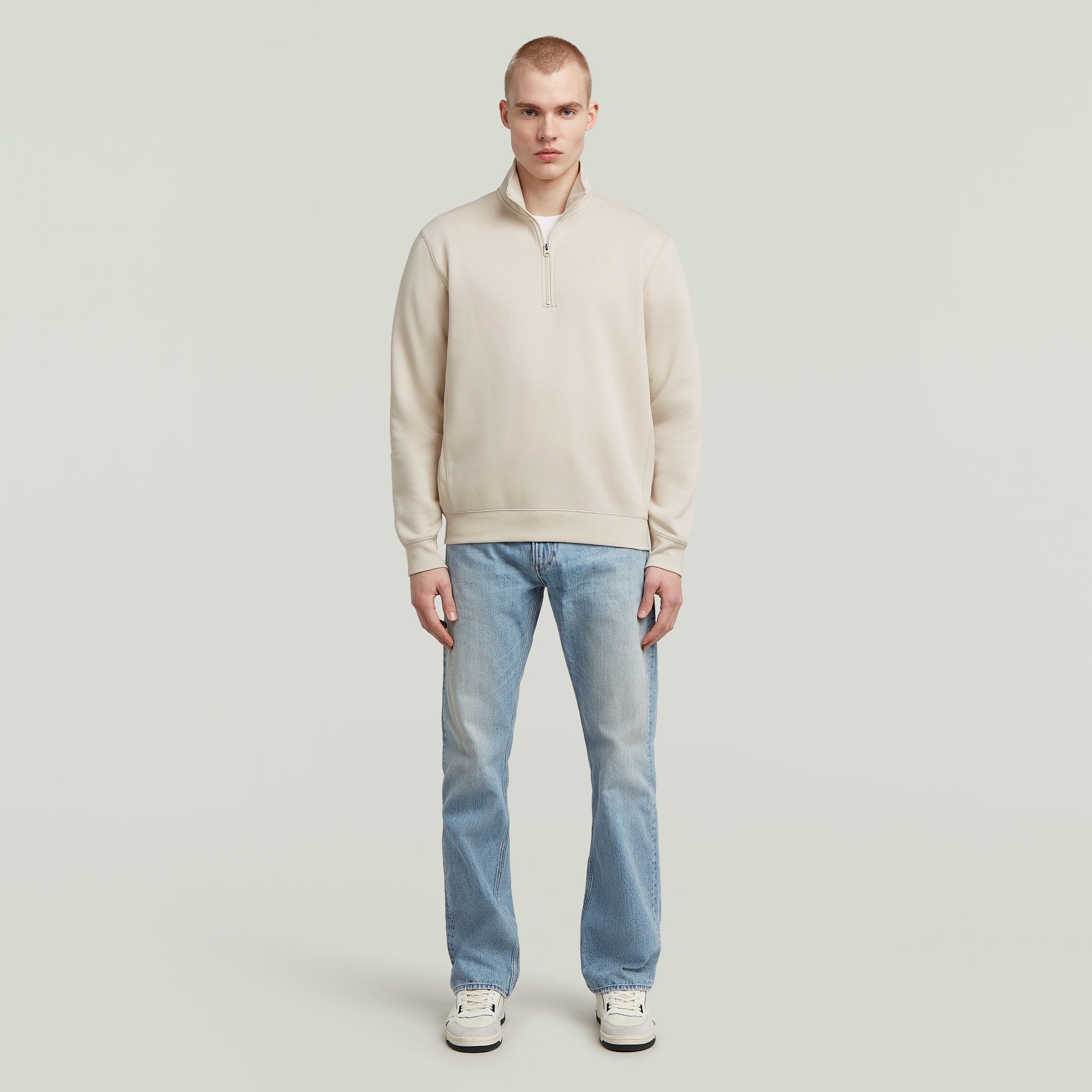 G-STAR Sweat-shirt »Premium Core Half Zip«, avec col montant
