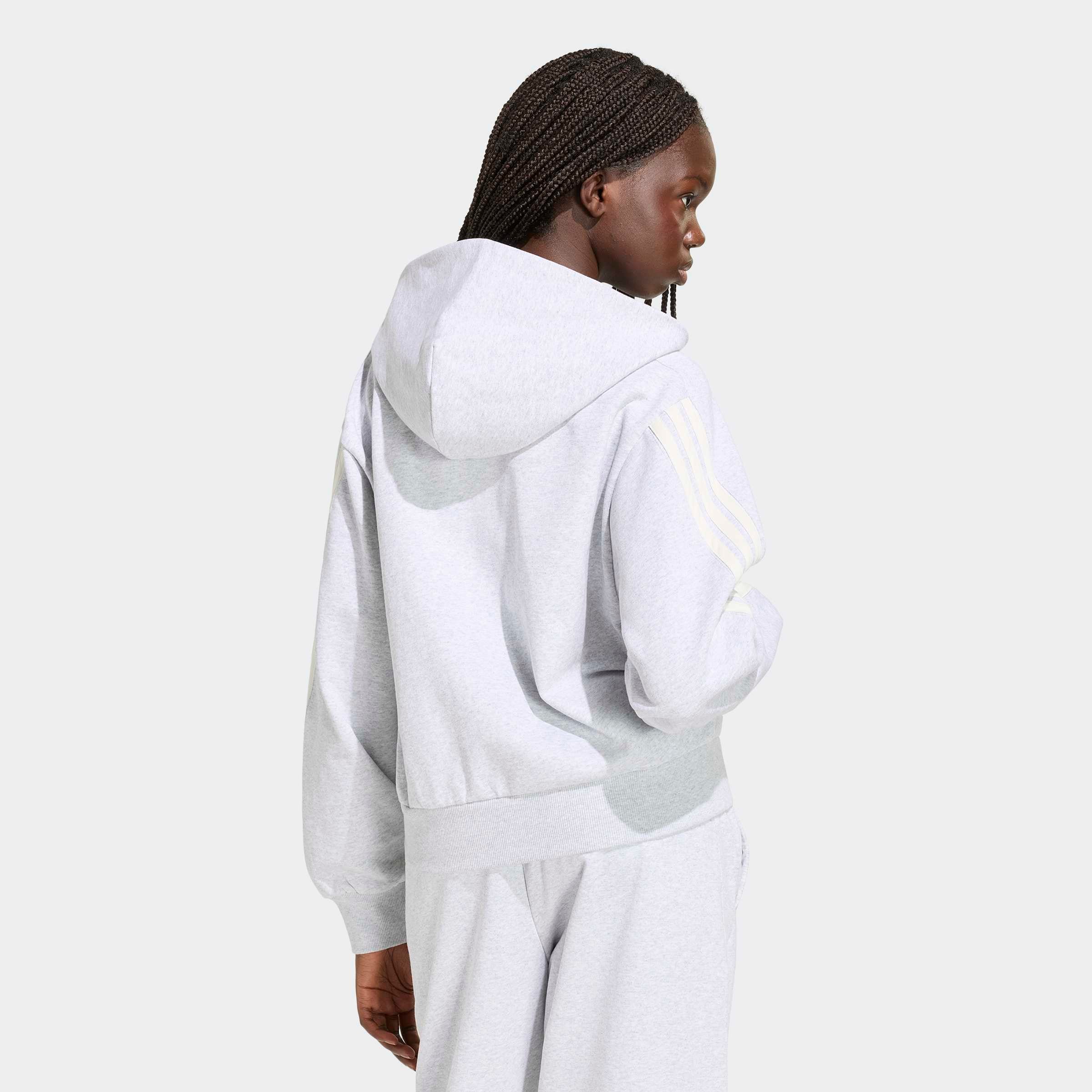 adidas Sportswear Kapuzensweatshirt »ADIDAS KIT 3-STREIFEN MIT DURCHGEHENDEM REISSVERSCHLUSS«, für Erwachsene, mit Kapuze, in normaler Länge
