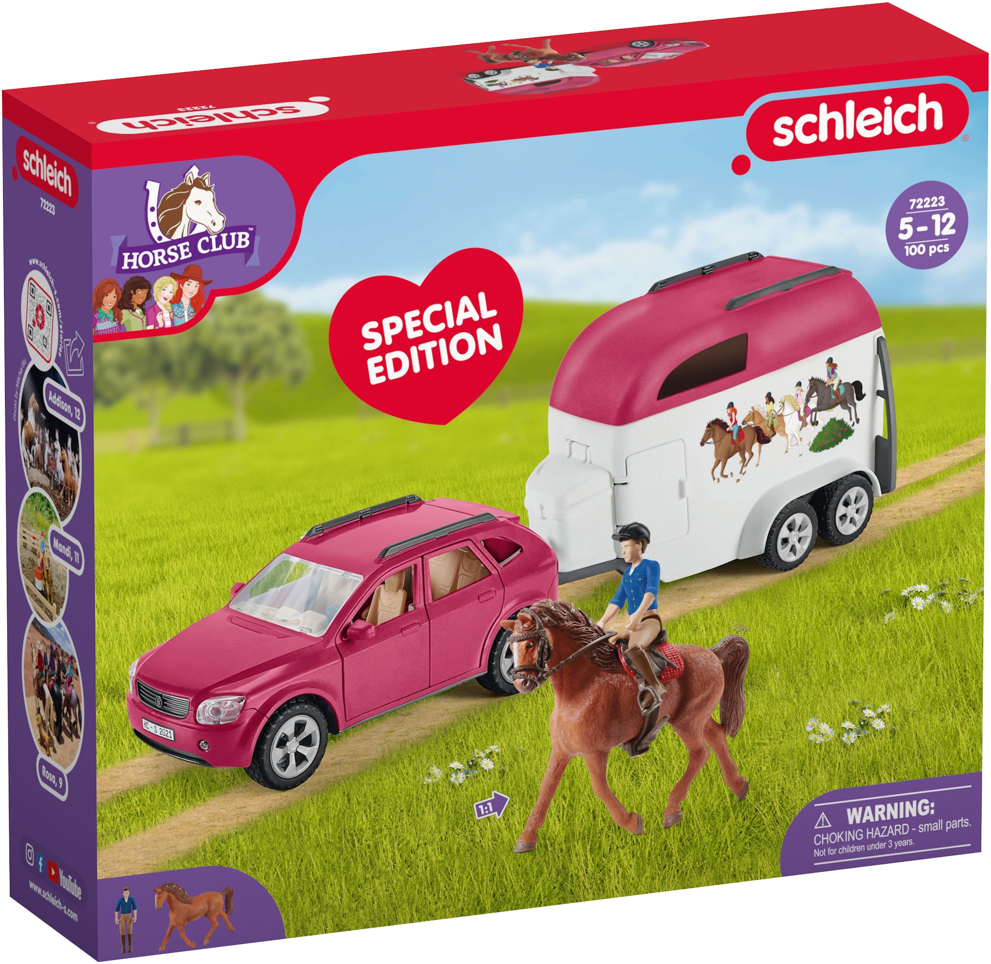 Schleich® Voiture-jouet »HORSE CLUB, Mr. Kramer's Reit-Abenteuer (72223)«