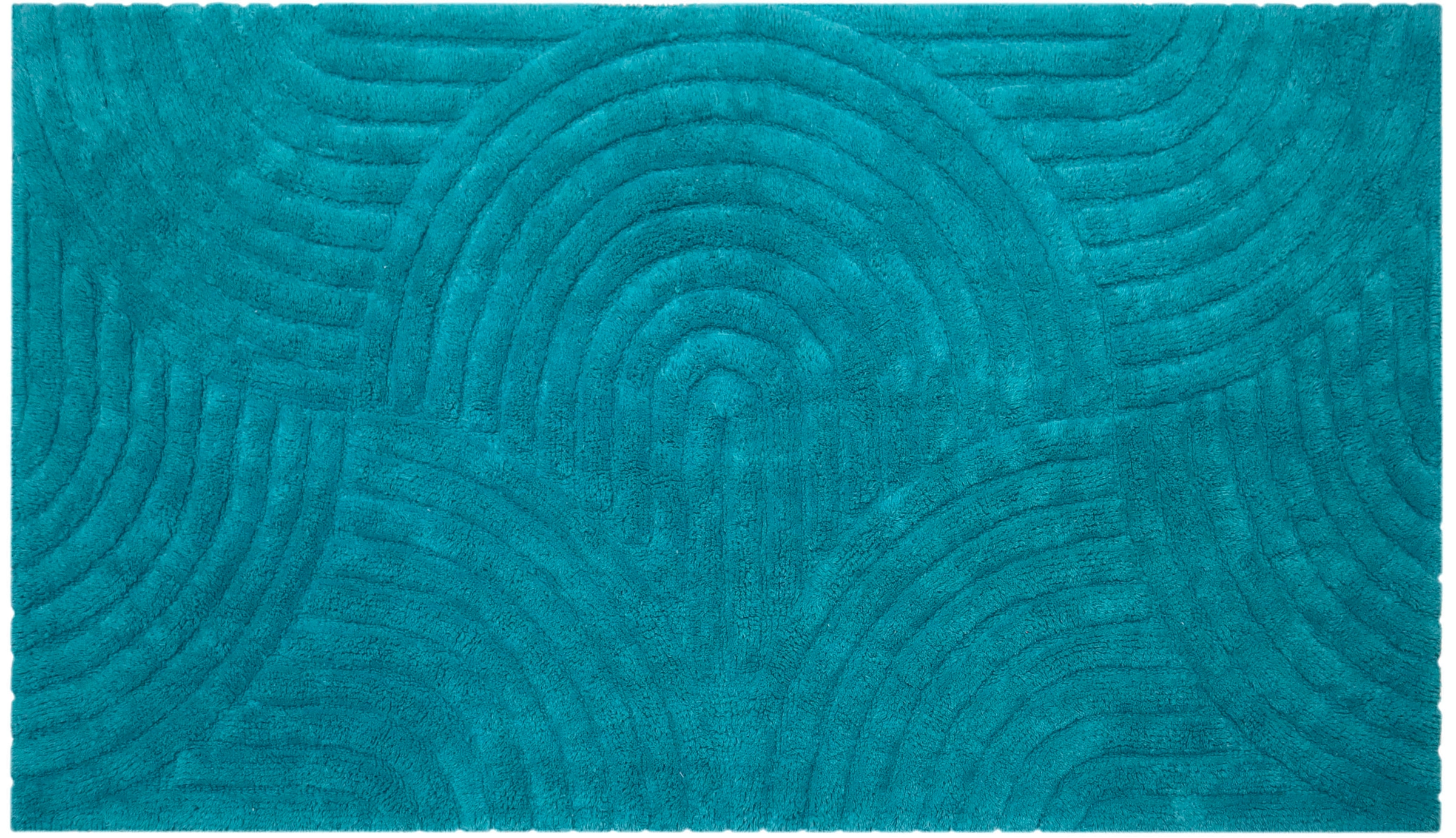 my home Tapis de bain »Juna, Badvorleger, Badezimmer Teppich, Zen, Scandi, Boho« Höhe 15 mm Baumwolle, Hoch-Tief-Effekt, weich