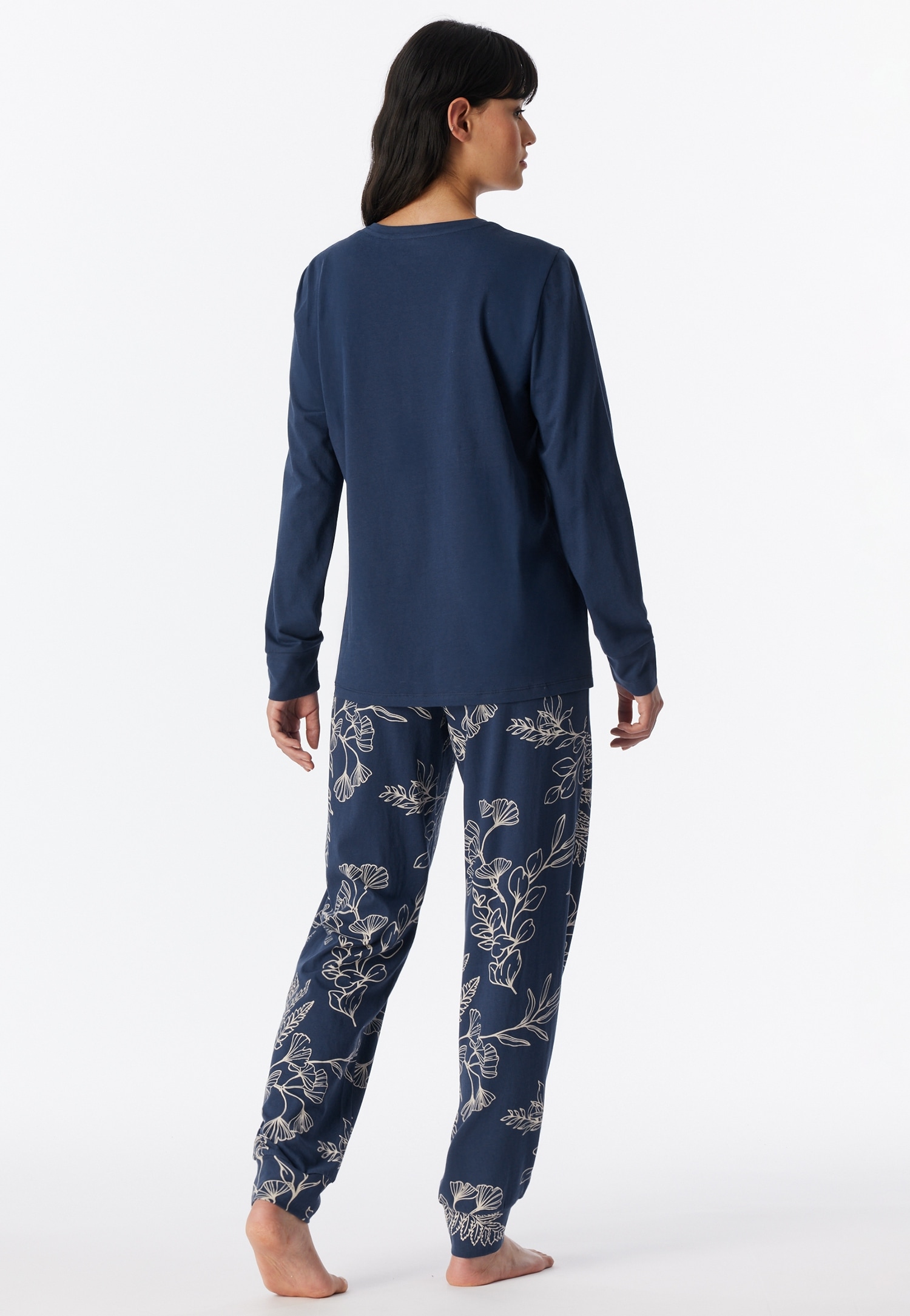 Schiesser Pyjama »Comfort Essentials« 2 Coton, manches longues, avec poignets, col rond