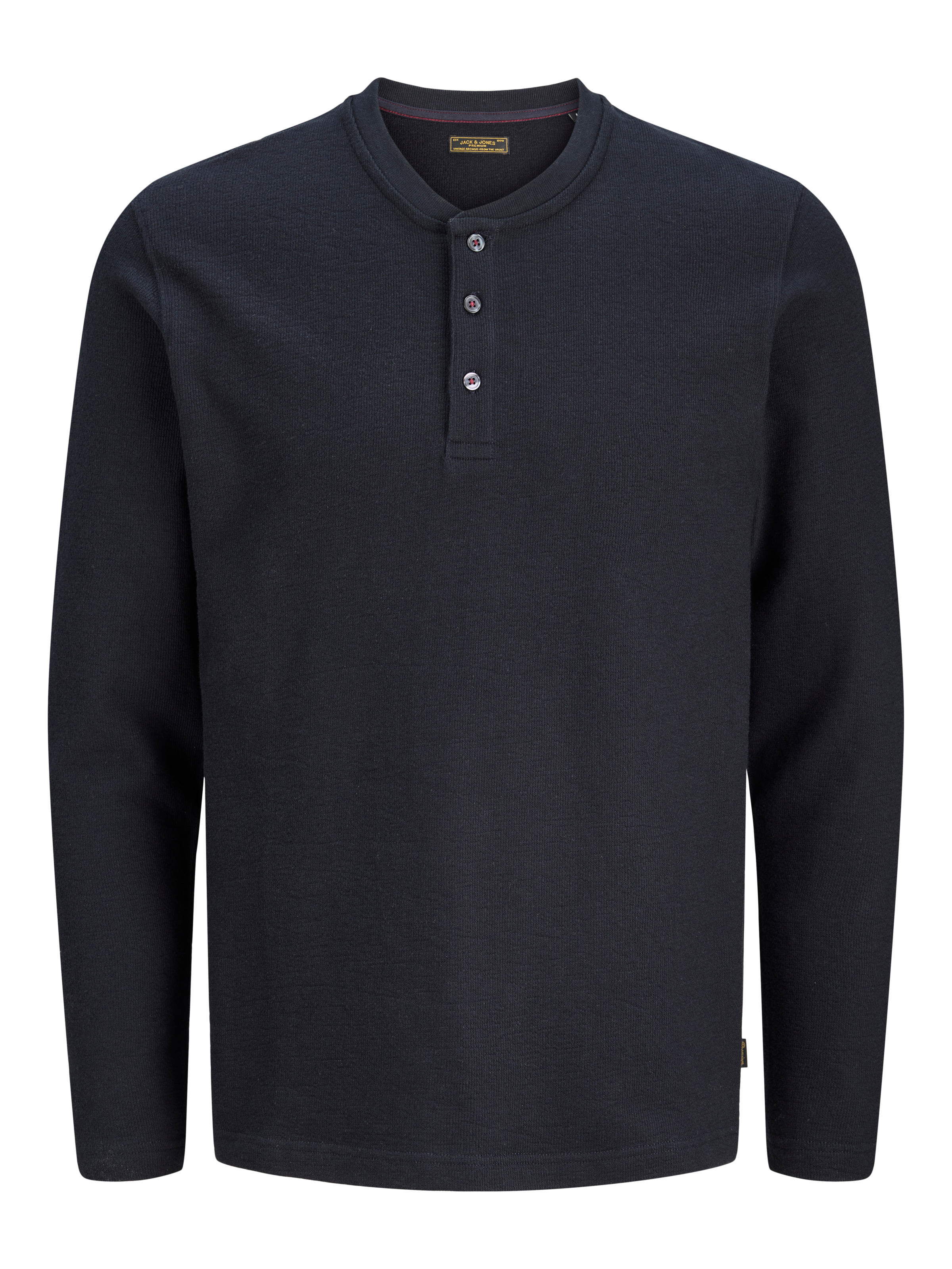 Jack & Jones T-shirt à manches longues »JPRBLUASHER LS HENLEY TEE« Baumwolle, regular fit