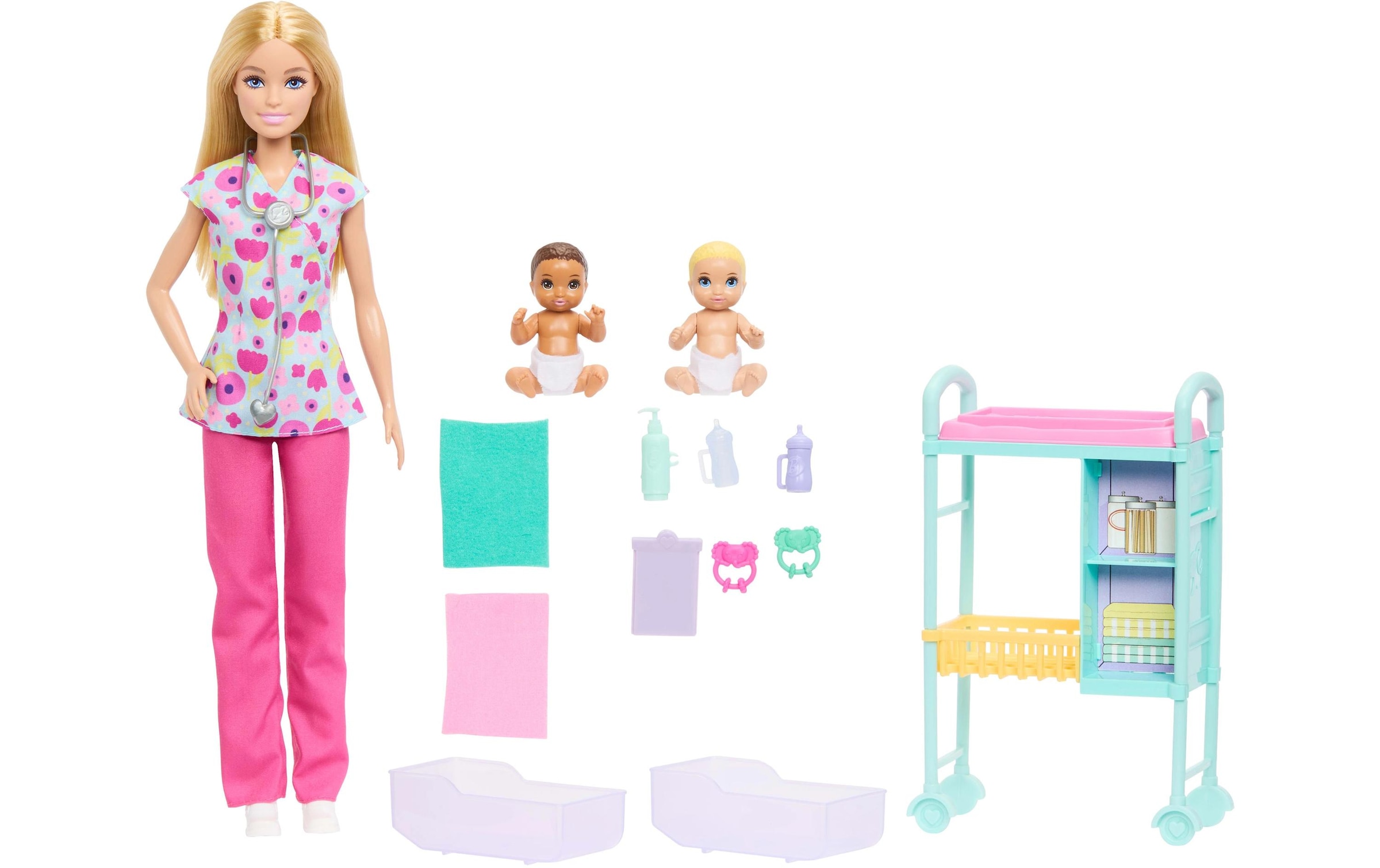 Barbie Poupée à habiller »Barbie Nurturing Spielset - Kinderärztin«