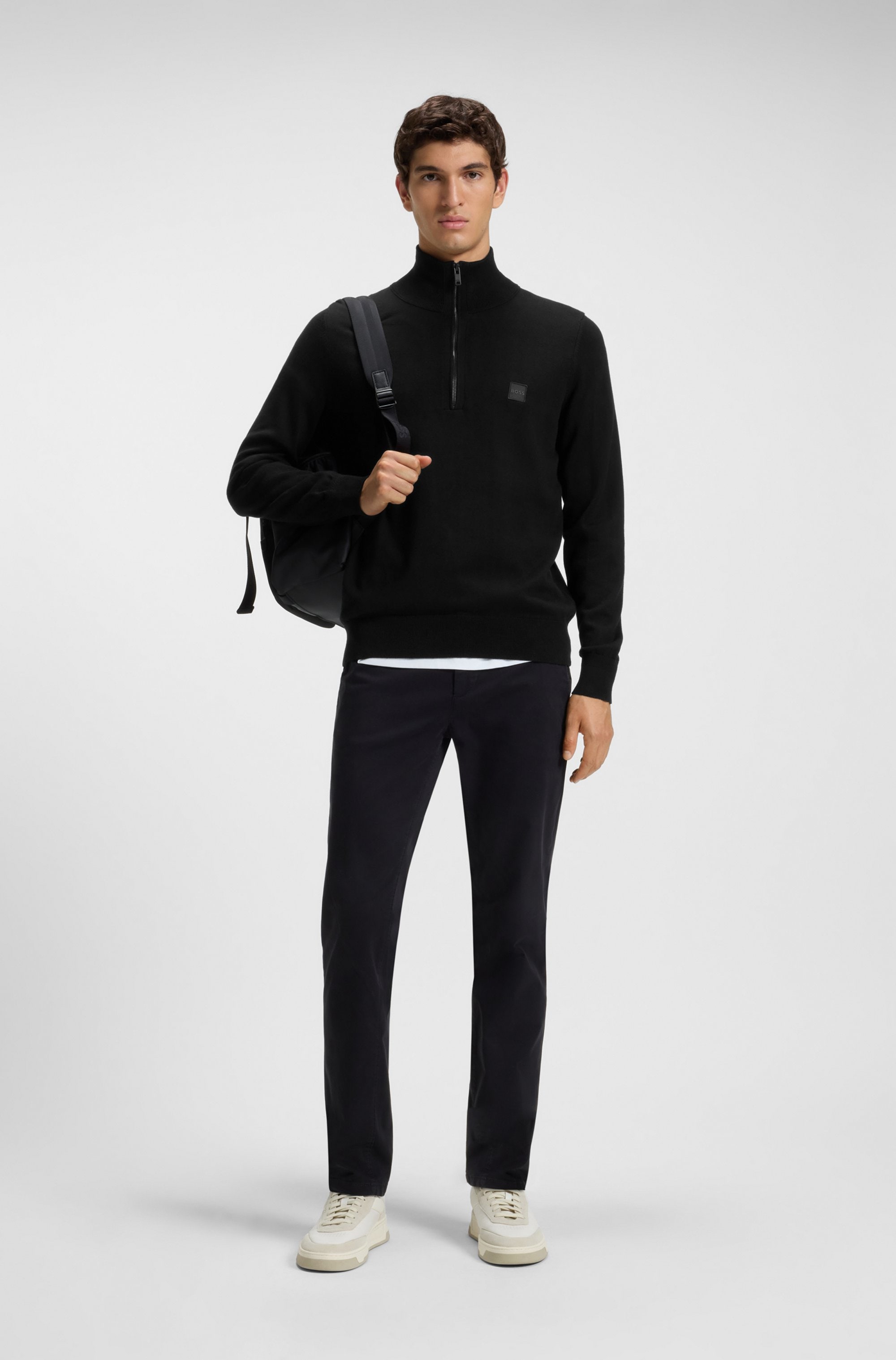 BOSS ORANGE Rollkragenpullover »Kanobix« mit Ton-in-Ton Logo