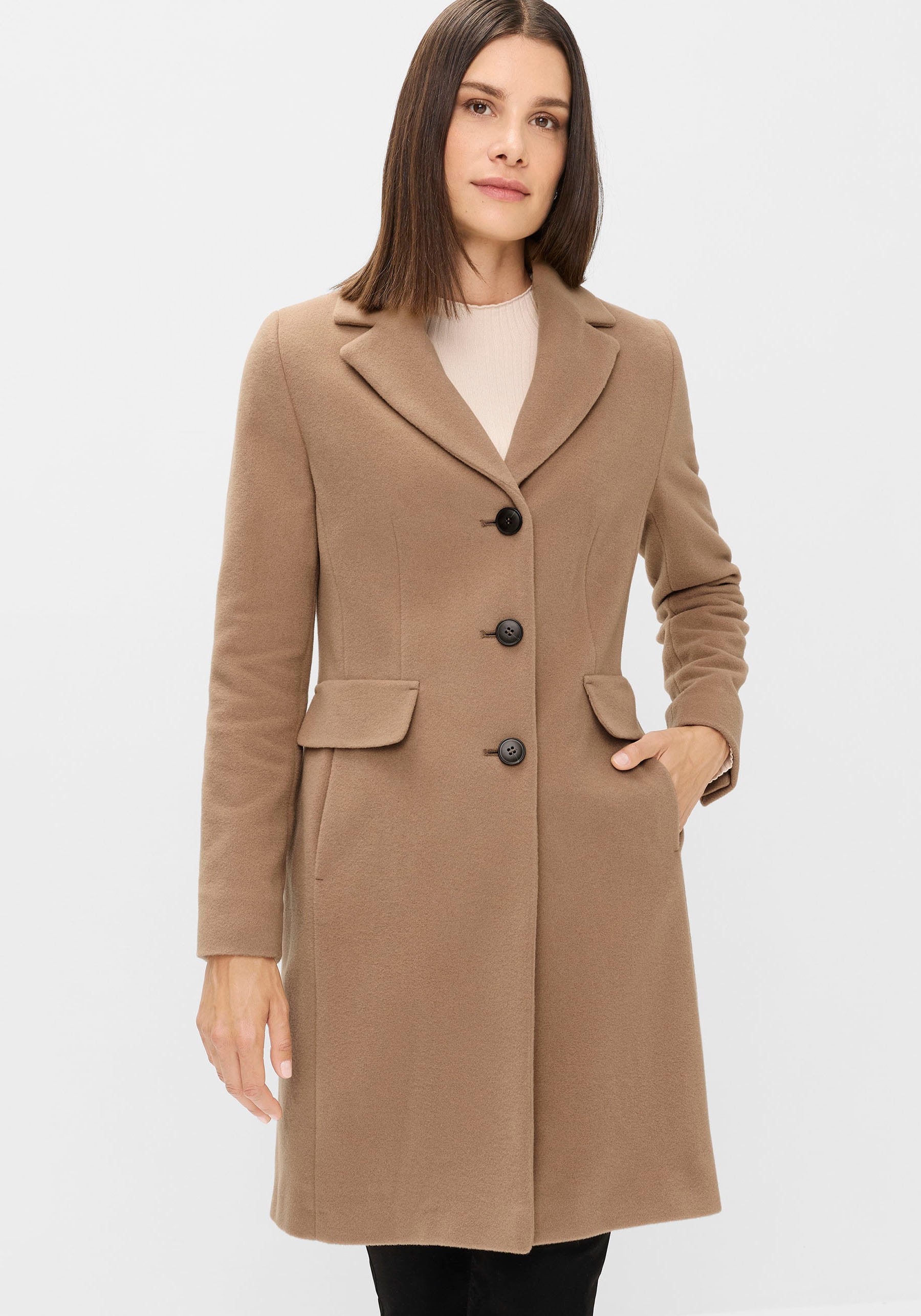 Fuchs Schmitt Wollmantel »Wollkurzmantel« mit Reverskragen