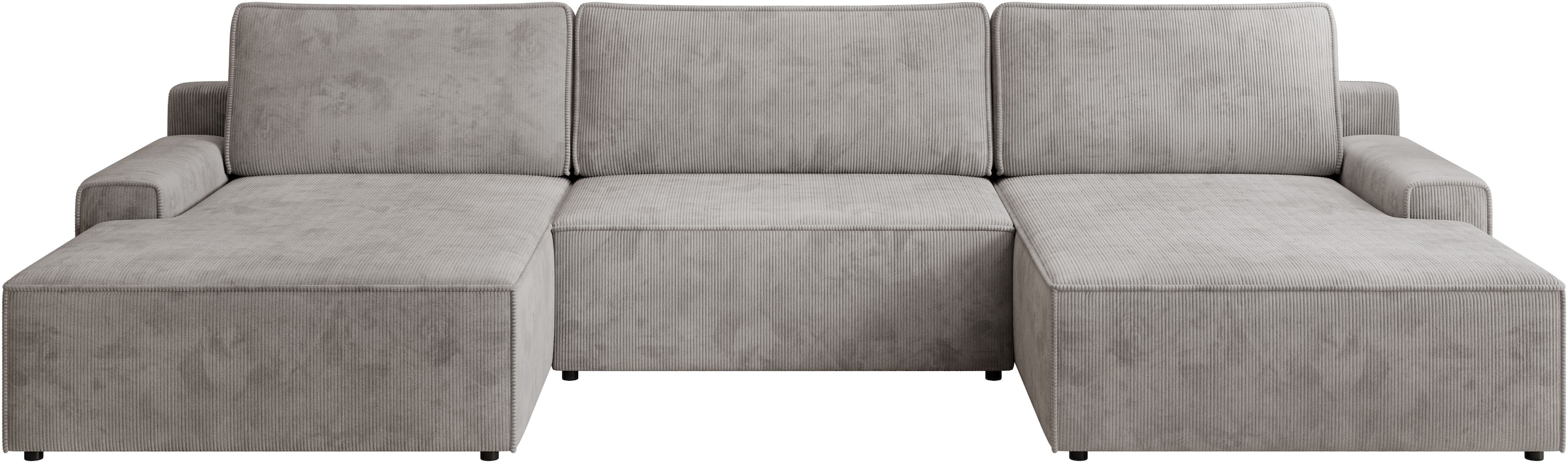 TRENDMANUFAKTUR Wohnlandschaft »Challenge, Schlafsofa mit Bettkasten, Couch in U-Form, Breite 333 cm« XXL Sofa mit Bettkasten & Schlaffunktion, auch in trendigem Cordstoff