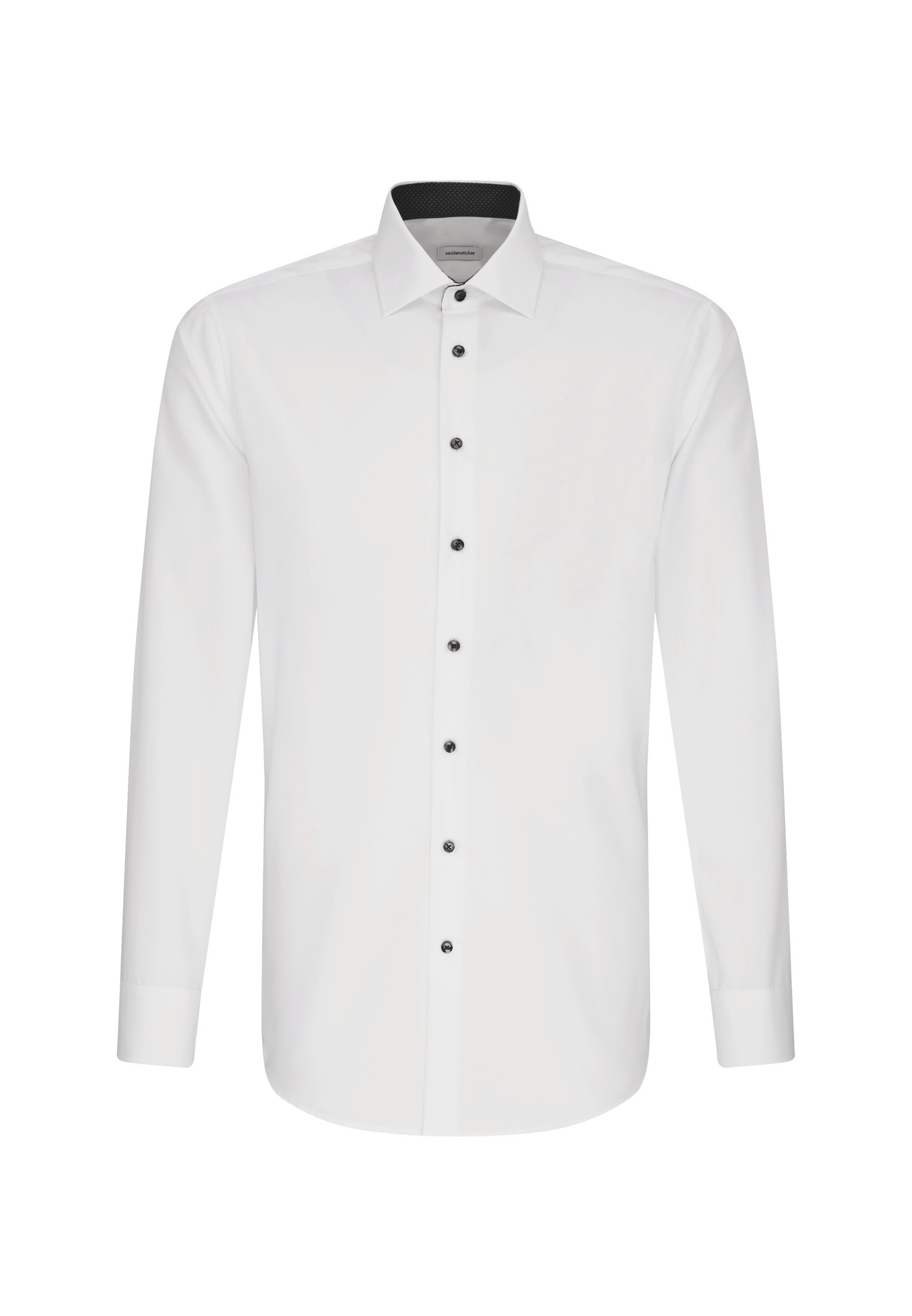 seidensticker Chemise d'affaires »Schwarze Rose« Col Kent uni 1/1 cintré
