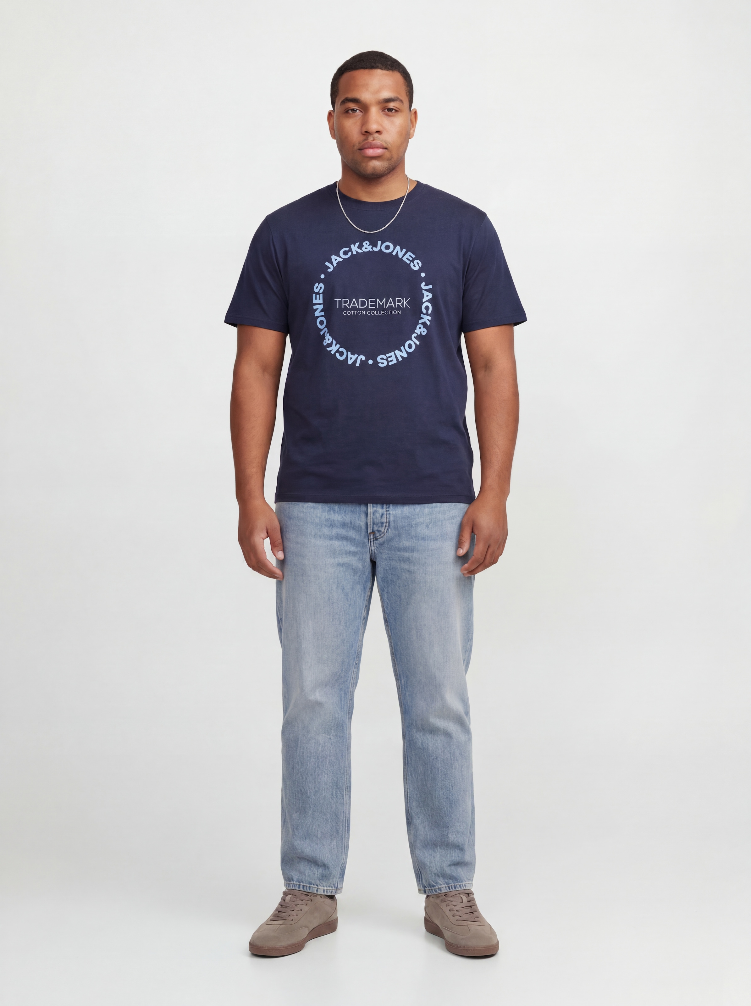 Jack & Jones PlusSize T-Shirt »JJBENSON TEE SS CREW NECK PLS« Baumwolle, regular fit
