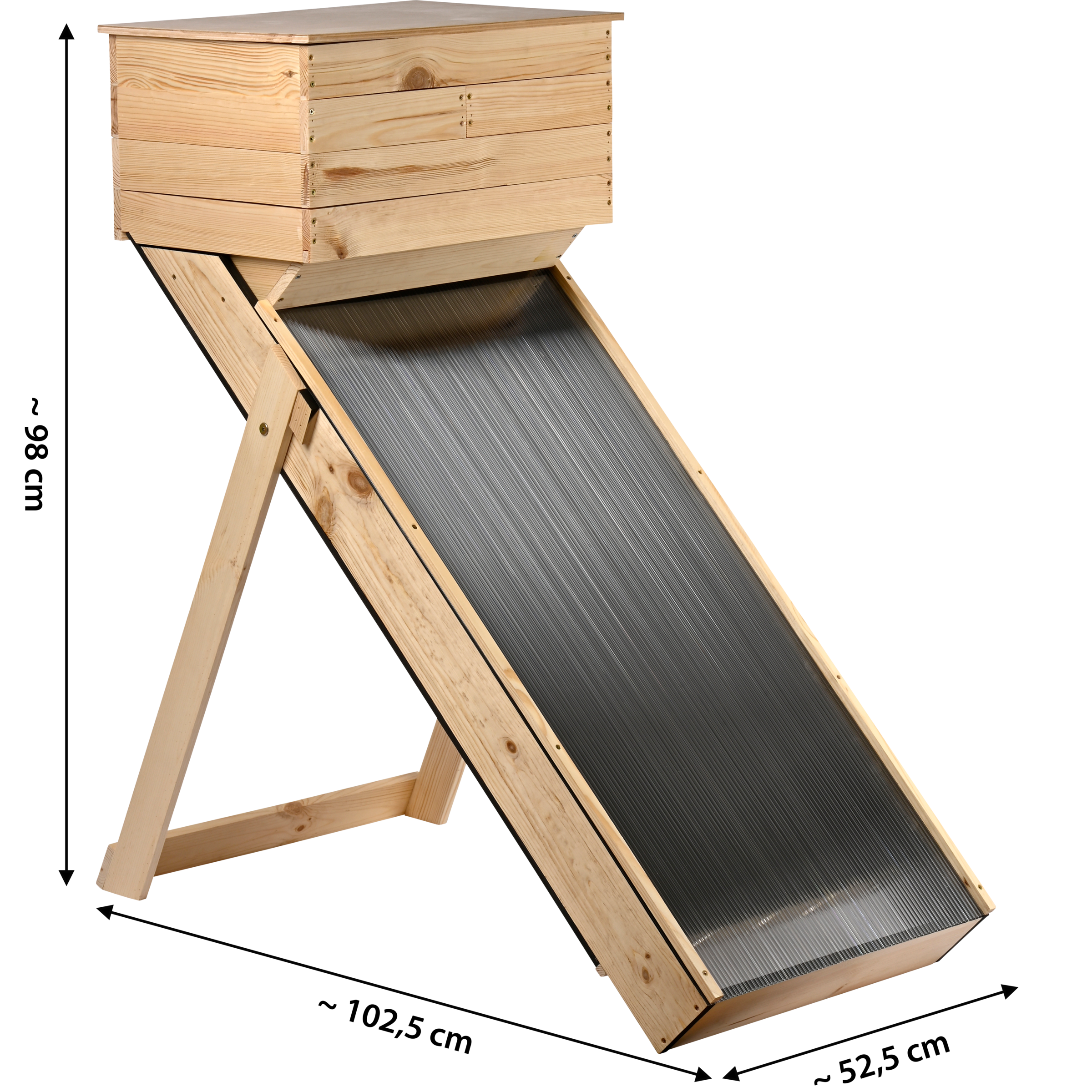 dobar Déshydrateur »Solar-Trockner aus Holz« pour sécher herbes, fruits et légumes