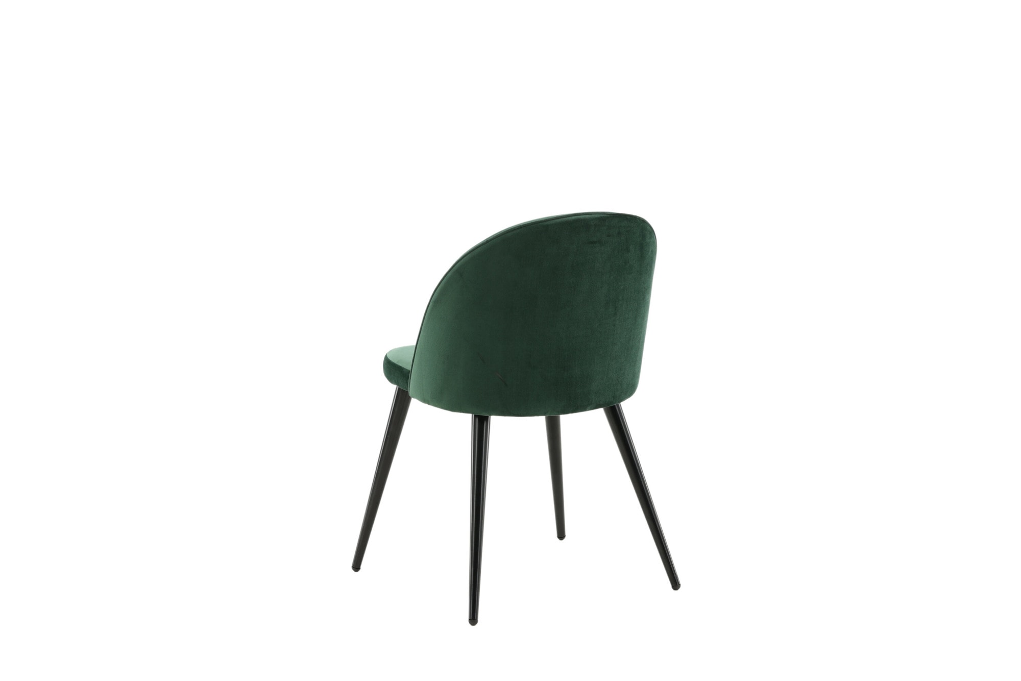 Venture Home Chaise de salle à manger »Velvet, 2er-Set Esszimmerstühle mit Samtbezug, 150 kg belastbar« () 2 cuischaise rembourrée, revêtement doux, pieds en métal, arrondi