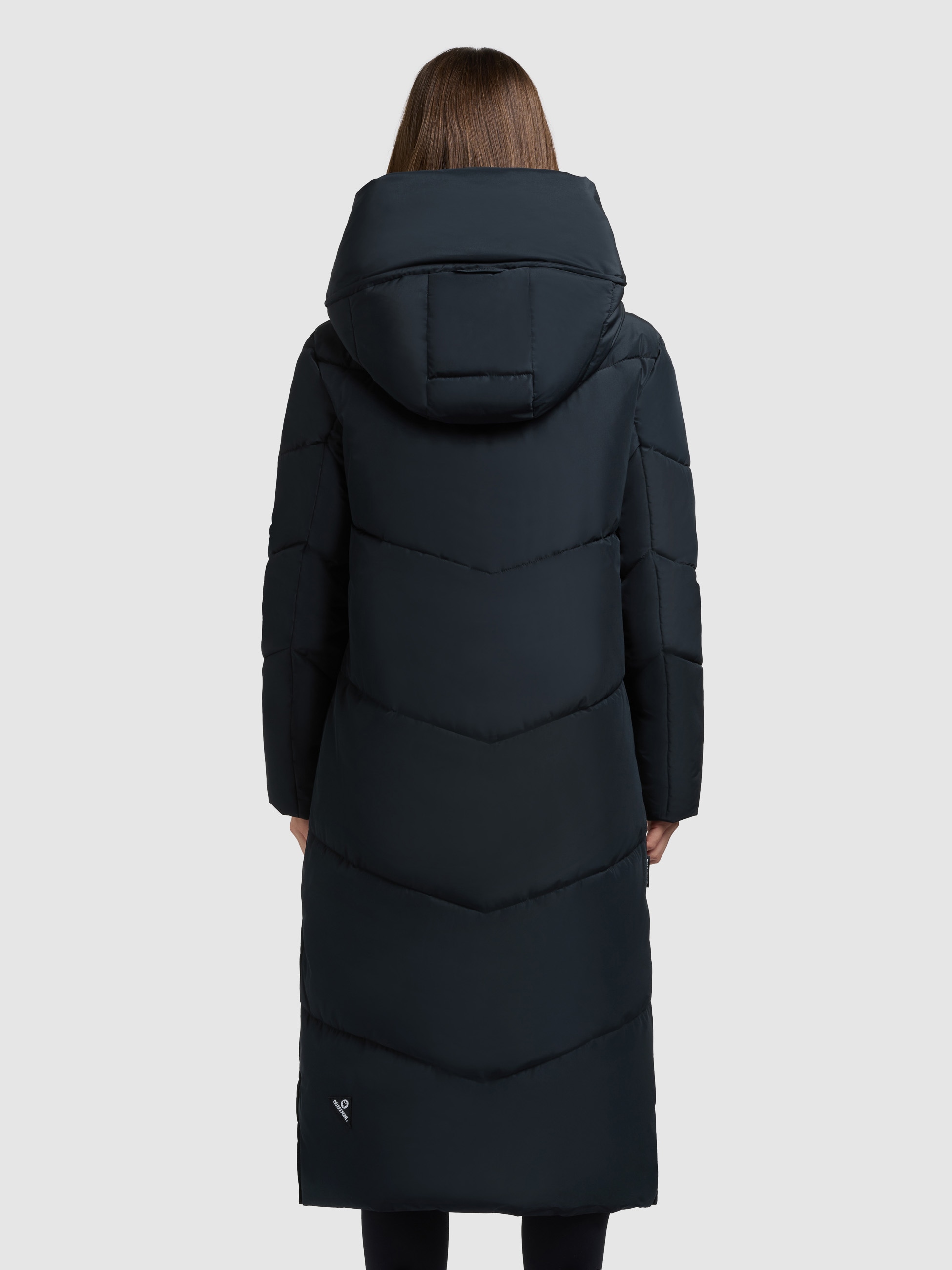 khujo Steppmantel »PULSET MATT« grosse Kapuze, Reissverschlusstaschen