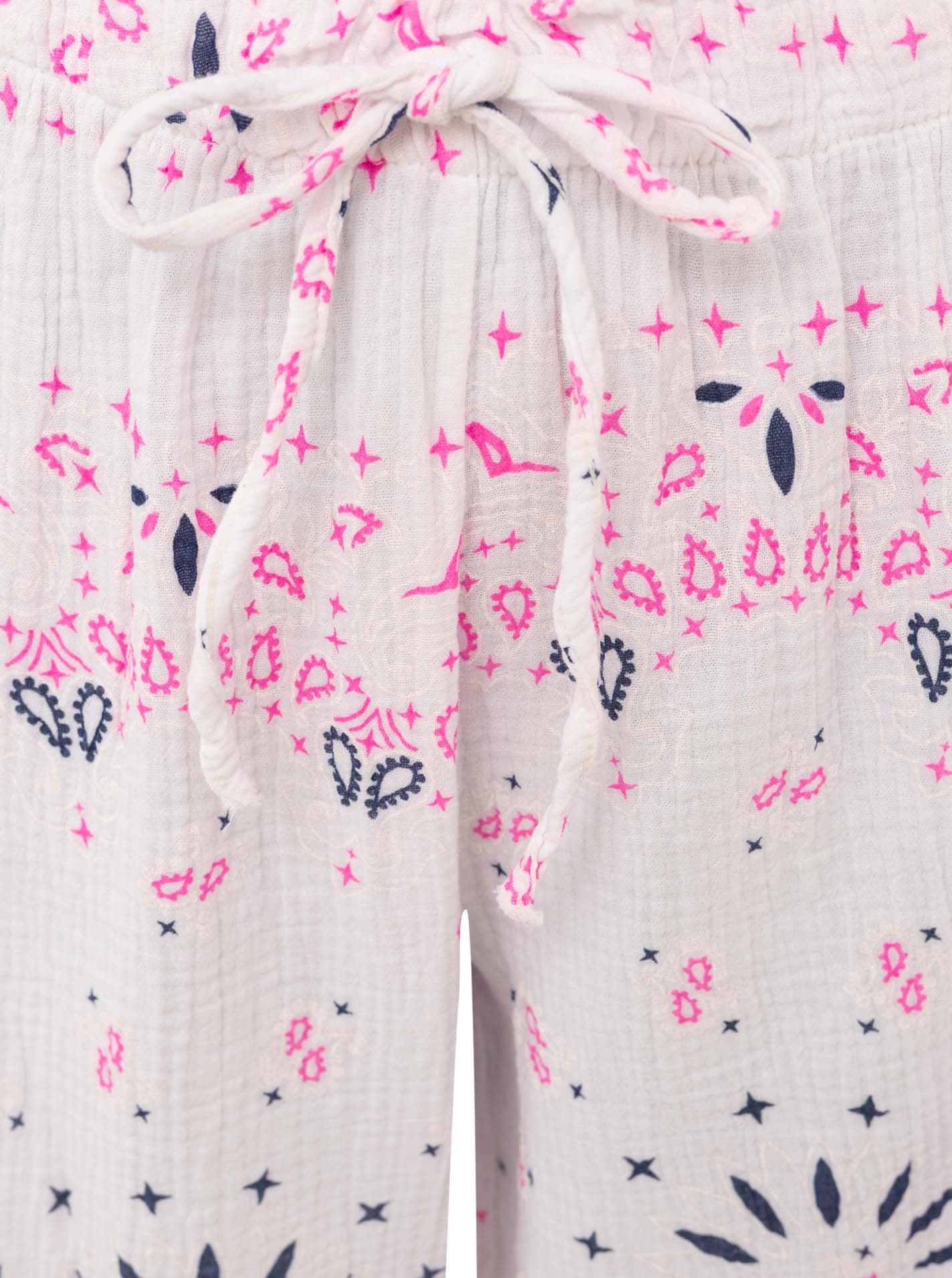 Zwillingsherz Pantalon en tissu »"Paisley Dreams"«  motif paisley, ceinture élastique avec cordon, mousseline