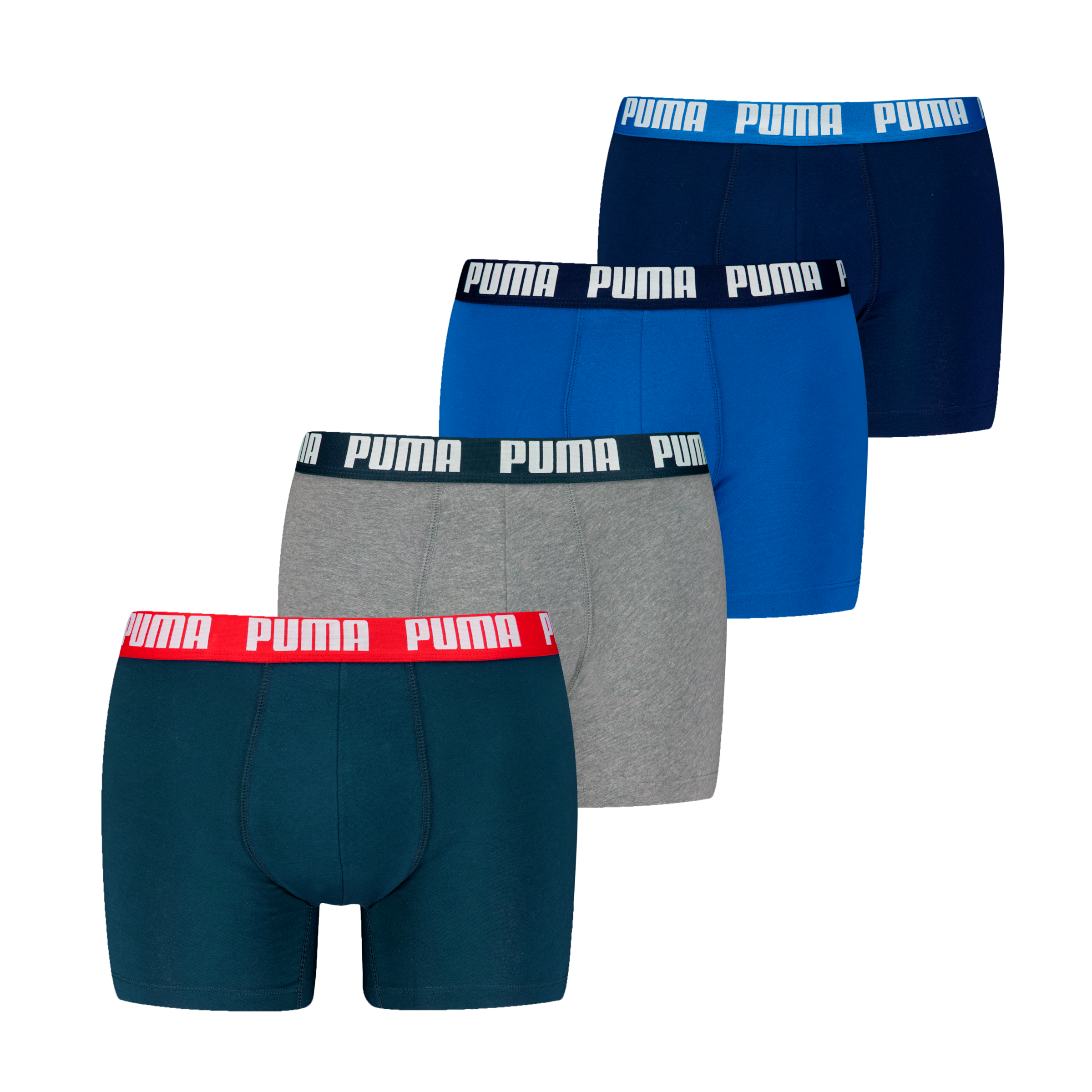PUMA Boxers »PUMA MEN EVERYDAY BOXER 4P ECOM« Paquet, pack de 4,  avec large bande tissée logo