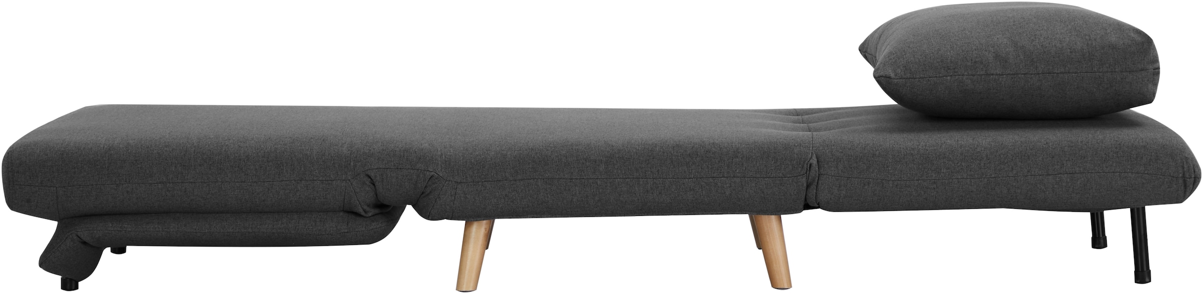 GOODproduct Sessel »AINSLEY« wandelbar zum Gästebett, Schlafsofa, Webstoff u. Cord-Bezug