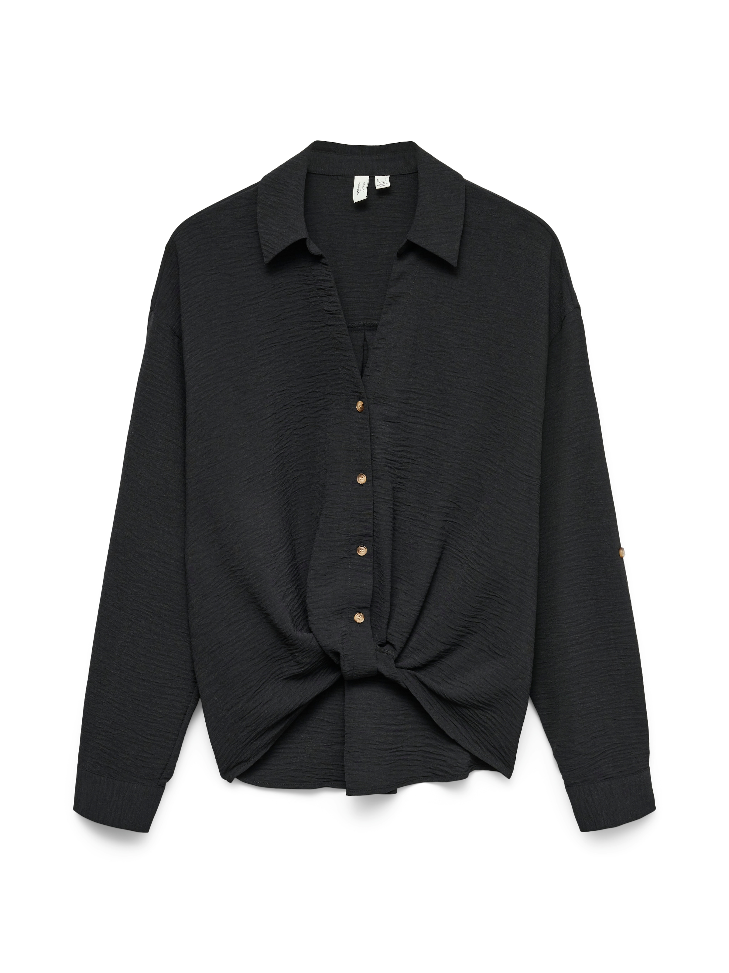 Vero Moda Blouse chemise »VMIZZY LS DETAIL SHIRT WVN BTQ GA« mit geknoteter Front