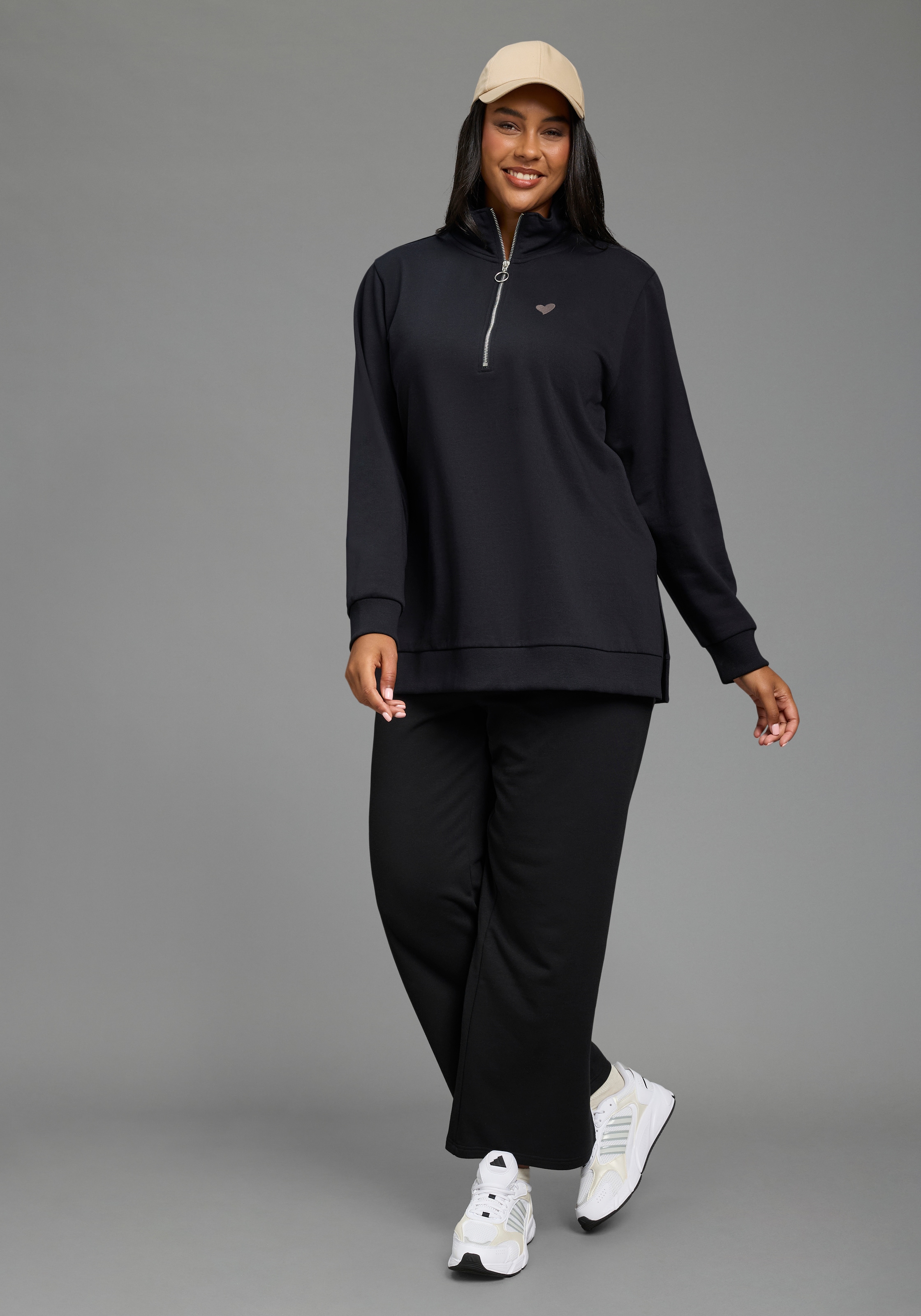 Laura Scott CURVE Longsweatshirt »Grosse Grössen«
