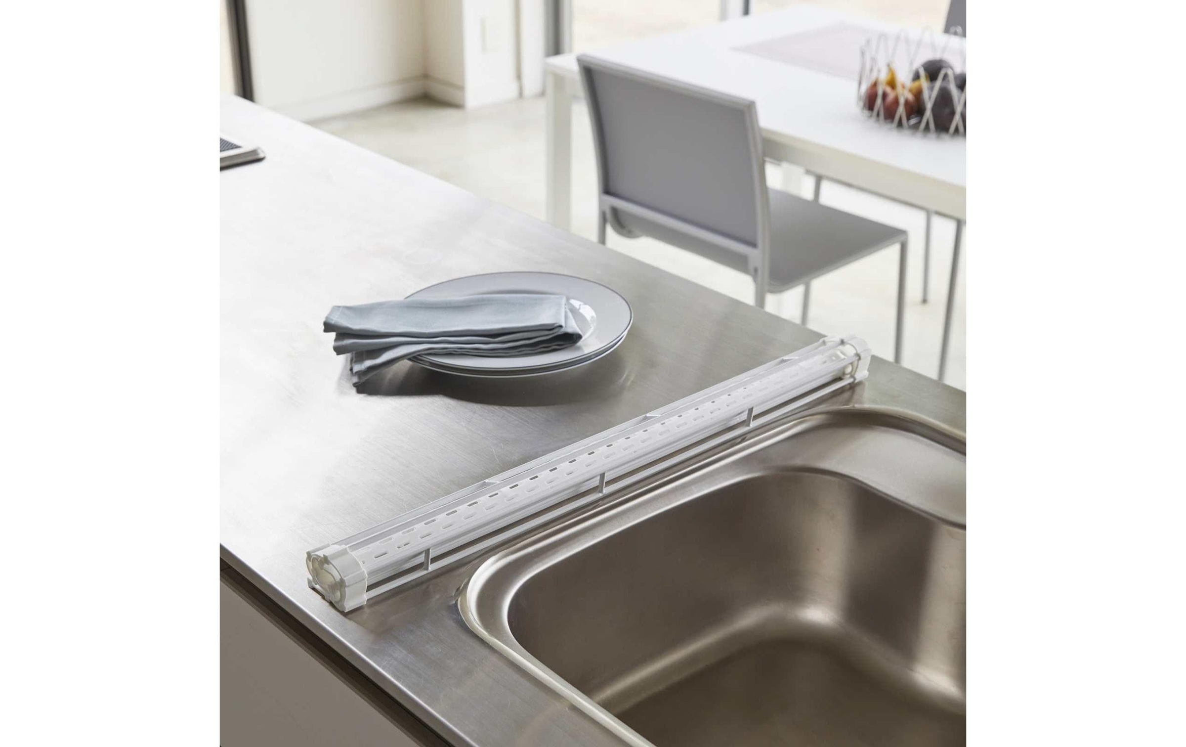 Yamazaki Tapis d'égouttage »Tower 42 x 26 cm« Besteckhalter