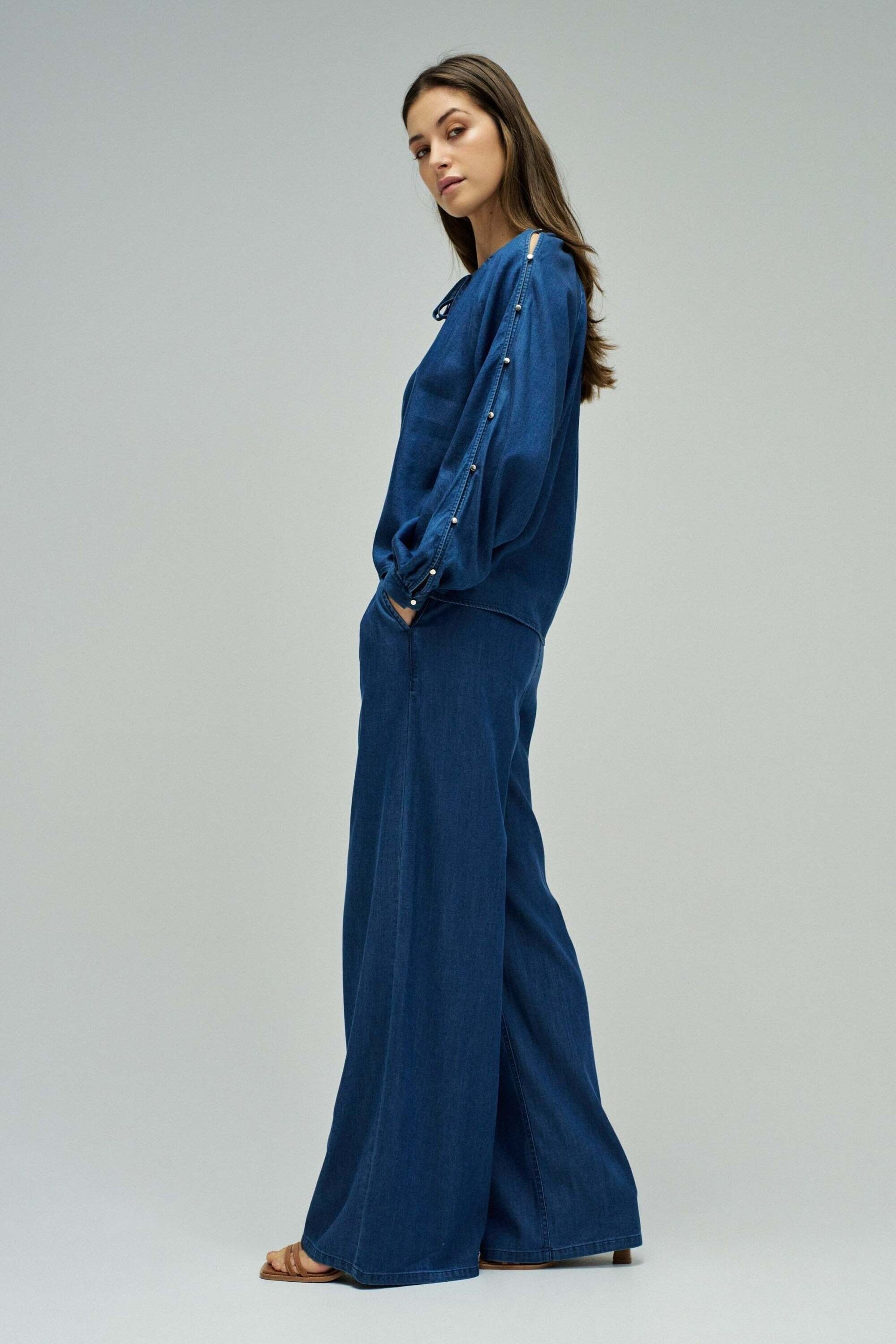 Salsa Blouse à manches longues »Salsa Jeans Langarmbluse Sleeveless Belt«