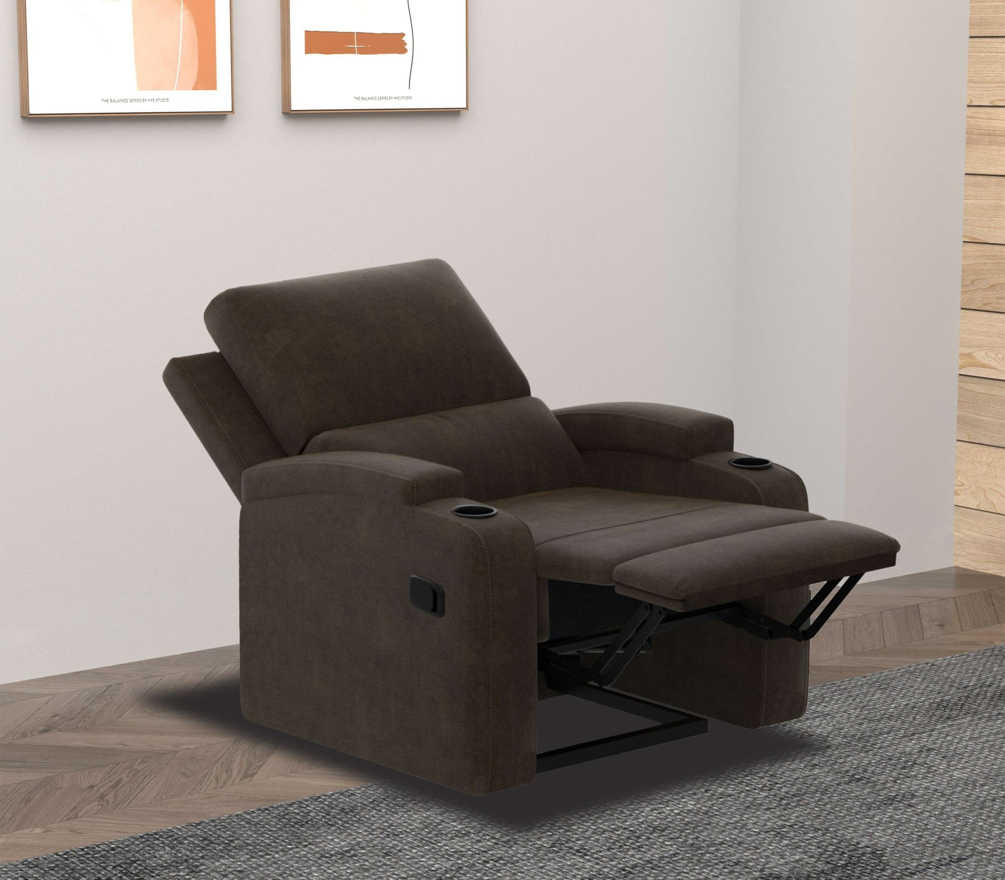 GOODproduct Relaxsessel »NAPORI Microfaser, Kinosessel, Multimedia-Sessel« TV-Sessel, Kinosessel mit Relaxfunktion und Getränkehalter