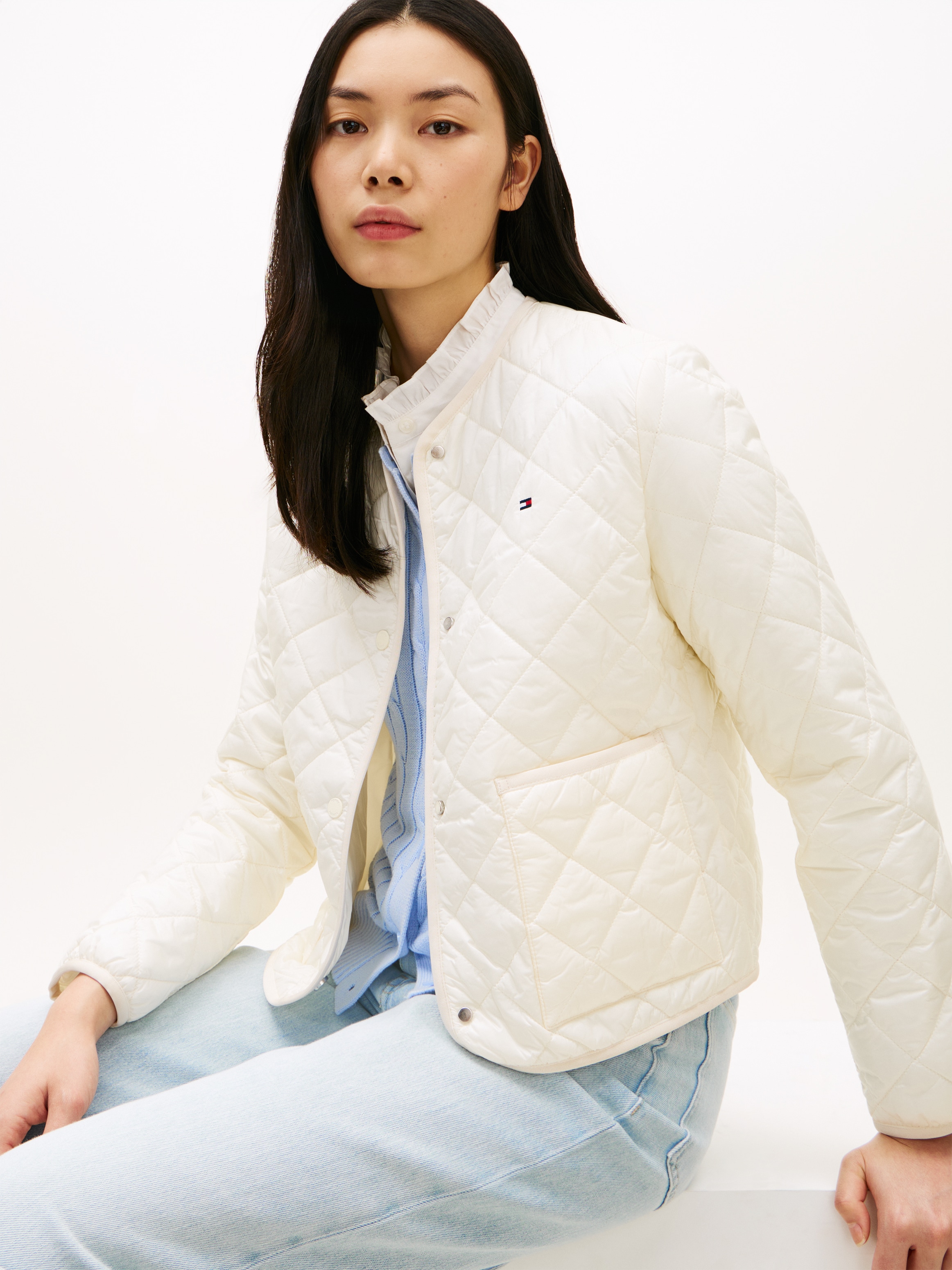 Tommy Hilfiger Veste matelassée »LW PADDED REG QUILTED JACKET« in leicht verkürzter Länge, Regular Fit