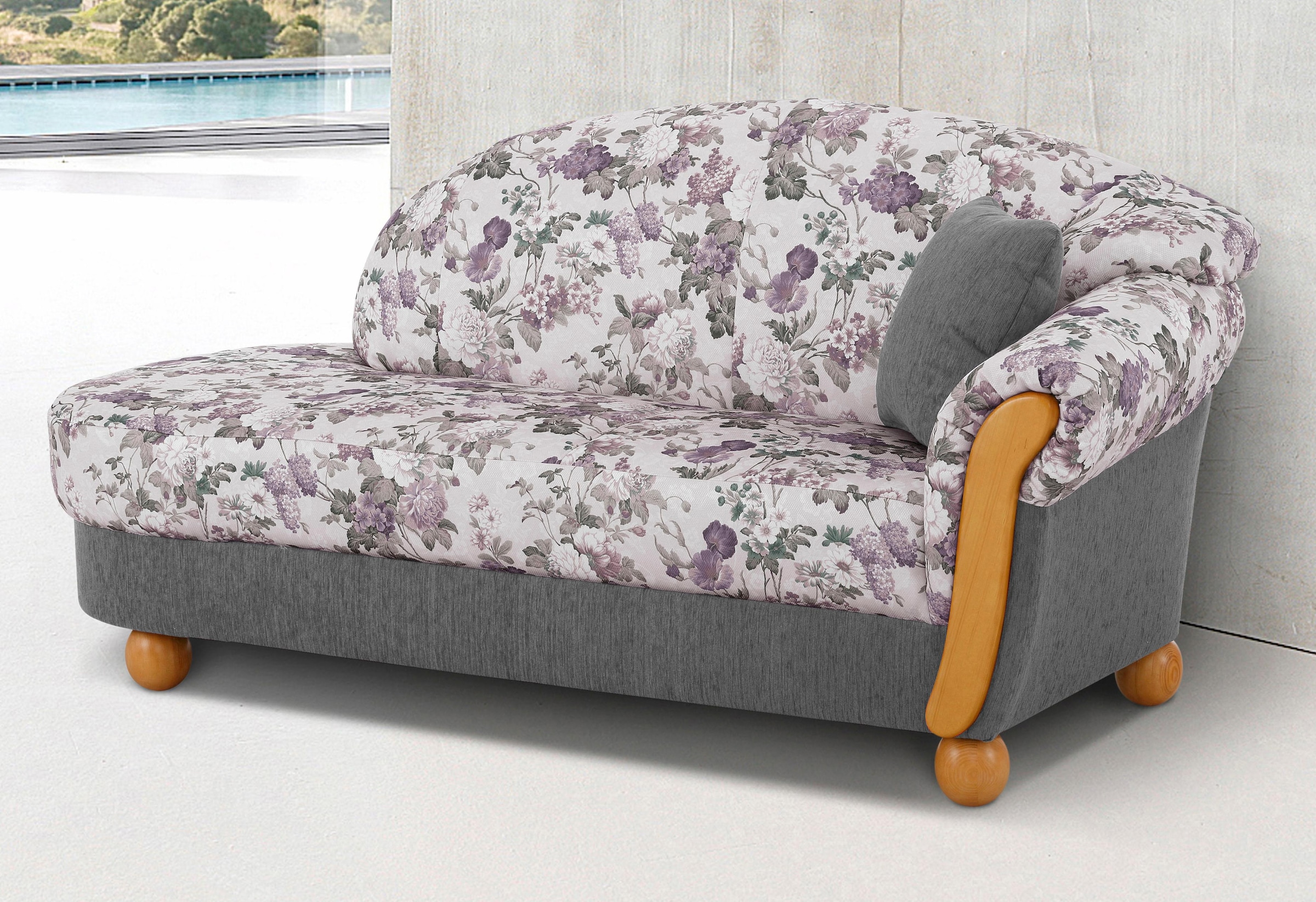 Home affaire Ottomane »Milano, bequemes solitär Sofa im Landhaus-Stil, B/T/H 181/79/83cm«