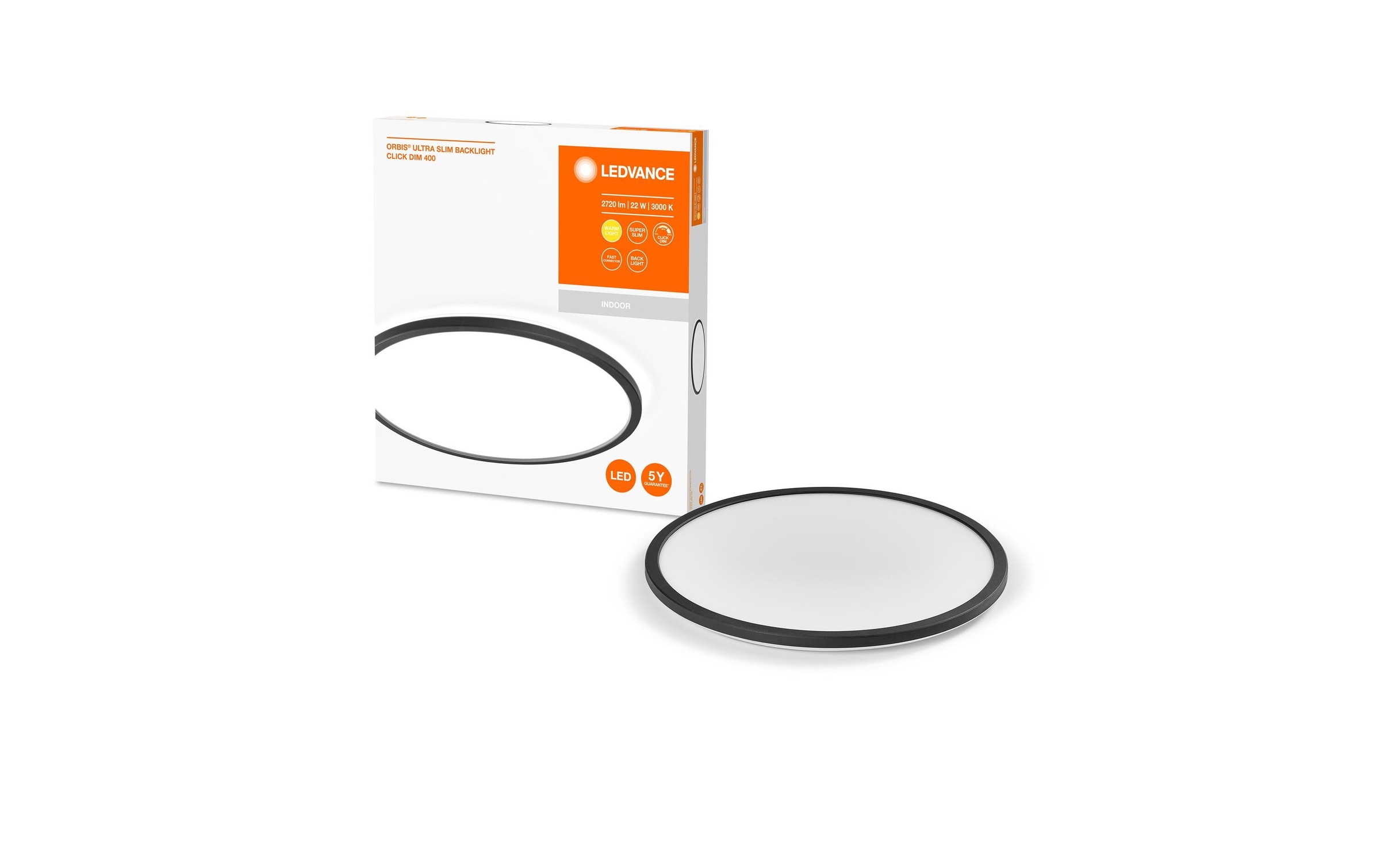   Plafonnier LED »Orbis Ultra Slim, Ø 40 cm, 3000K,«