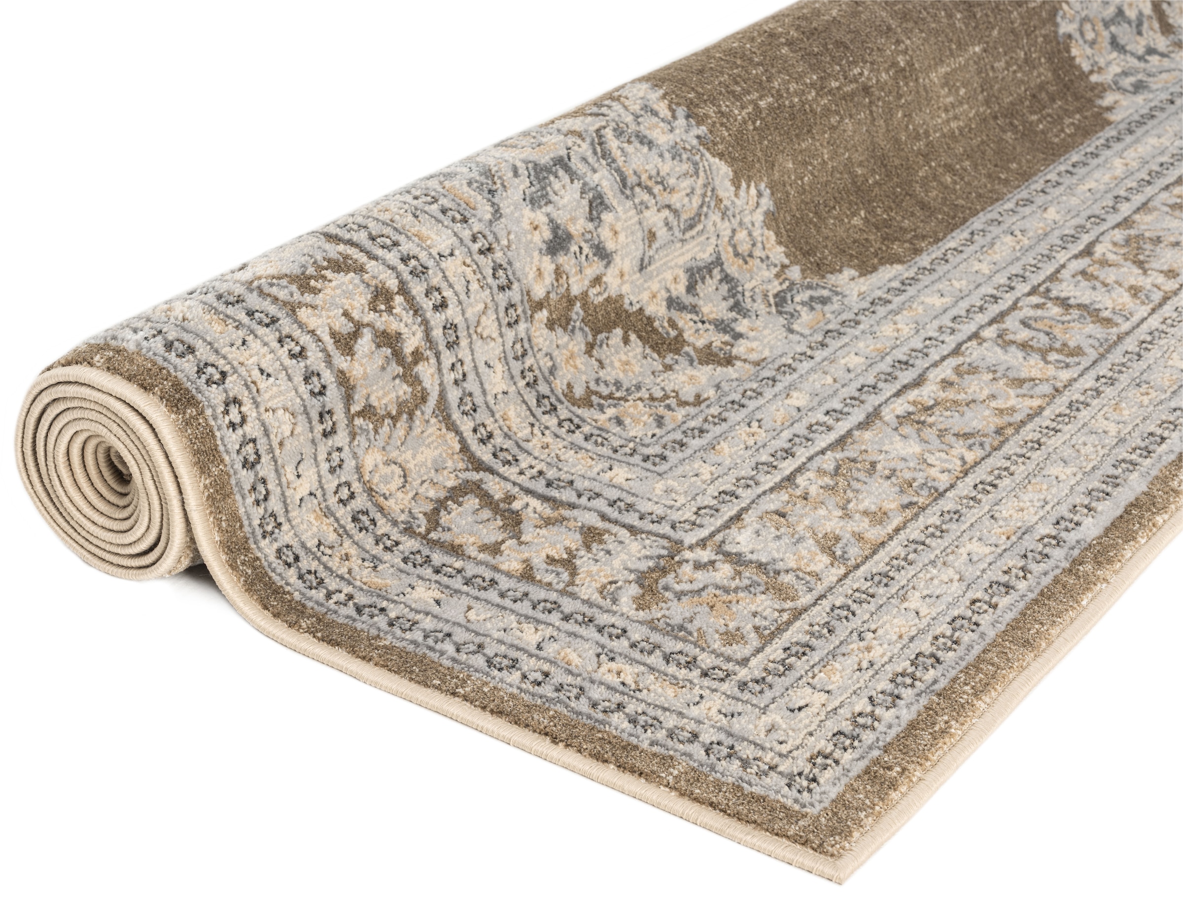 GOODproduct Tapis »Banli, Vintage-Look, Orient-Optik« Rectangulaire 9 mm Höhe dezenter Glanz, Schrumpf-Garn-Effekt, Wohnzimmer, Schlafzimmer