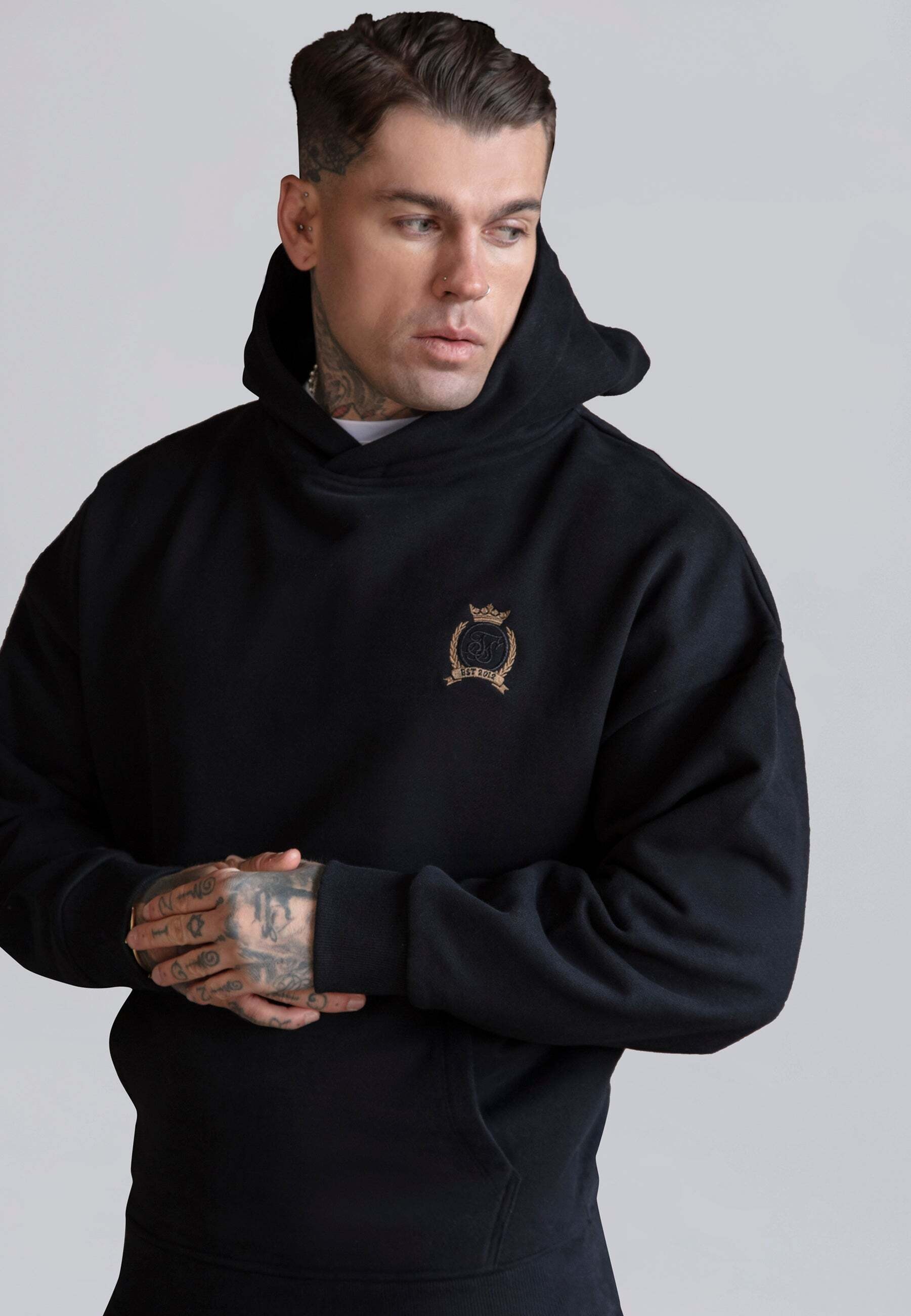 Siksilk Pull à capuche »Siksilk Kapuzenpullover Pullover Hoodie«