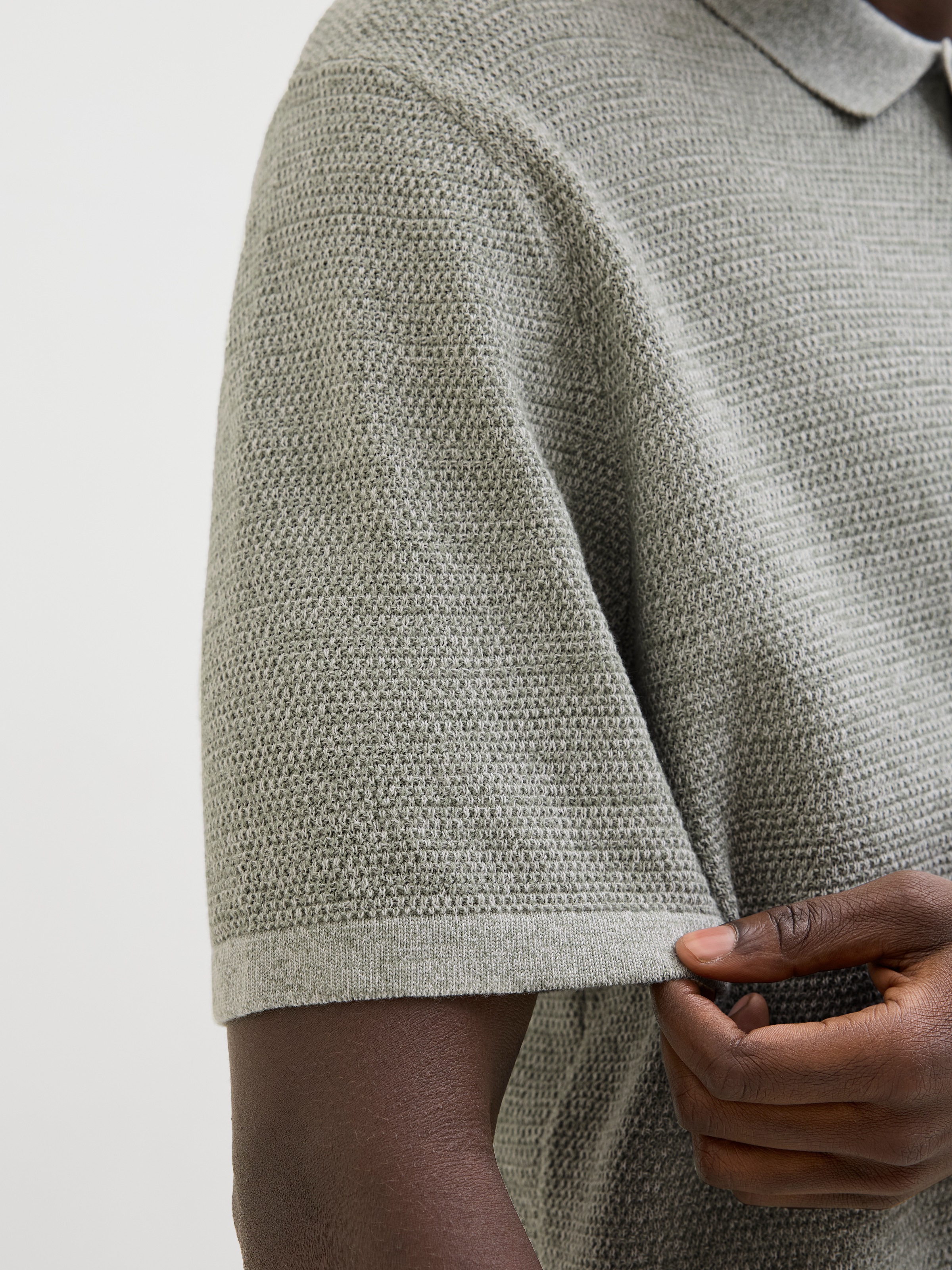 Jack & Jones Kurzarmpullover »JJEGEORGE KNIT POLO SS SN« mit Polo Kragen