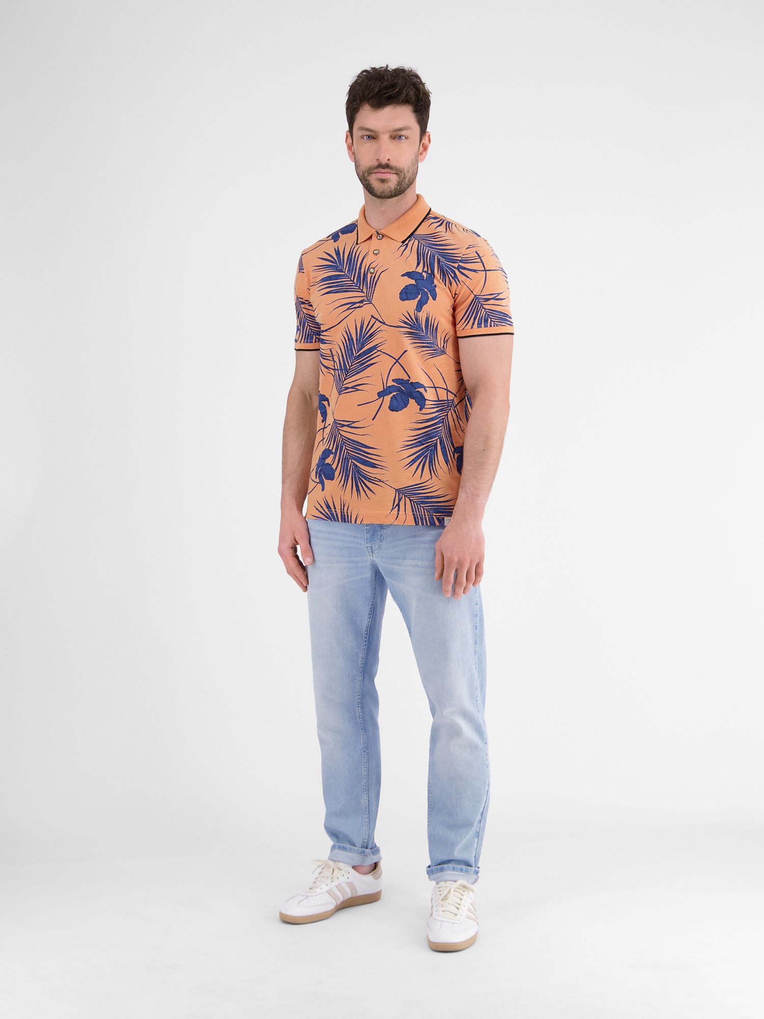 LERROS Polo »LERROS Modisches Poloshirt, sommerlich gemustert«