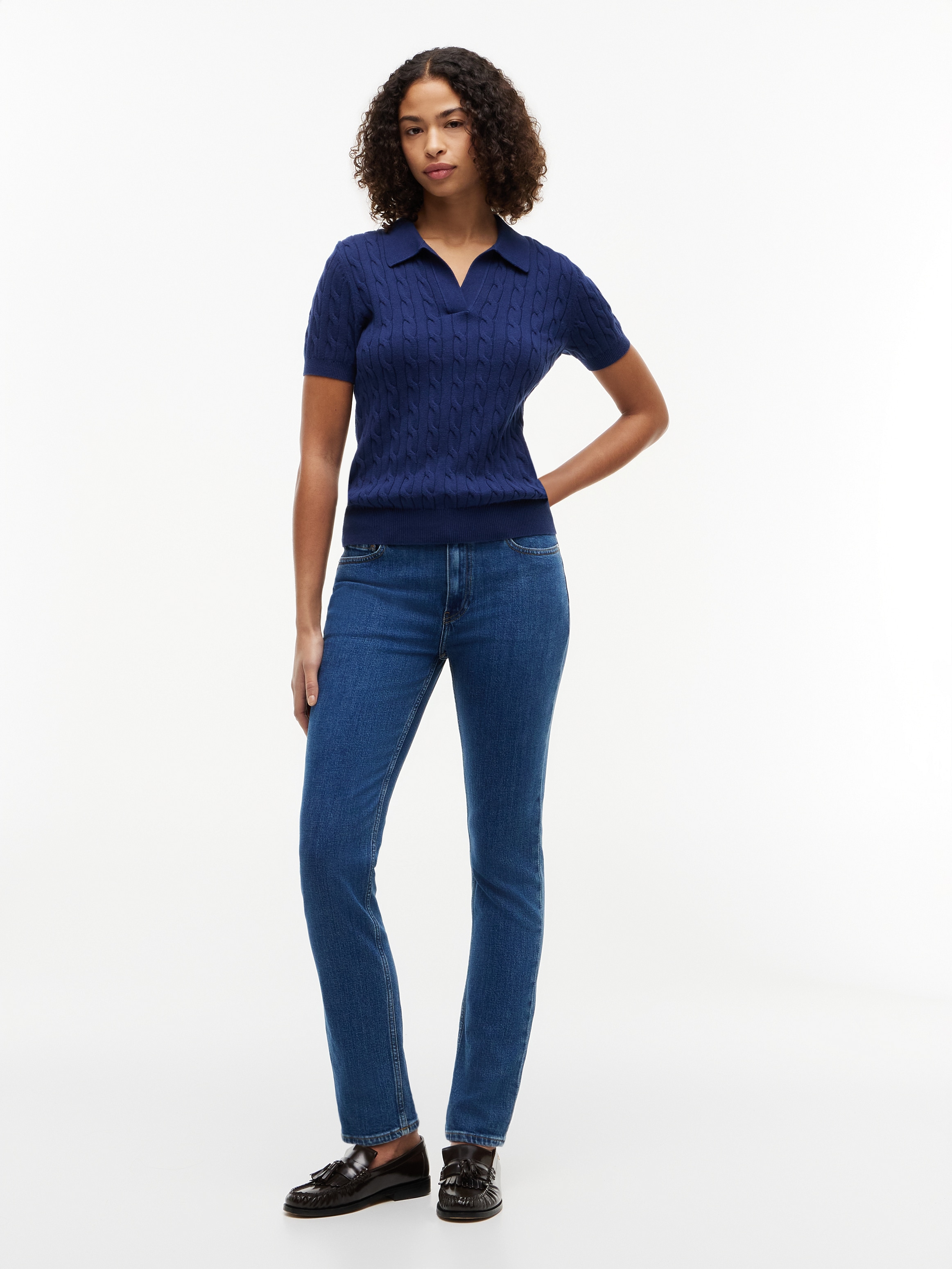 Tommy Hilfiger Slim-fit-Jeans »SLIM RIAN RW« Baumwollmischung, slim fit
