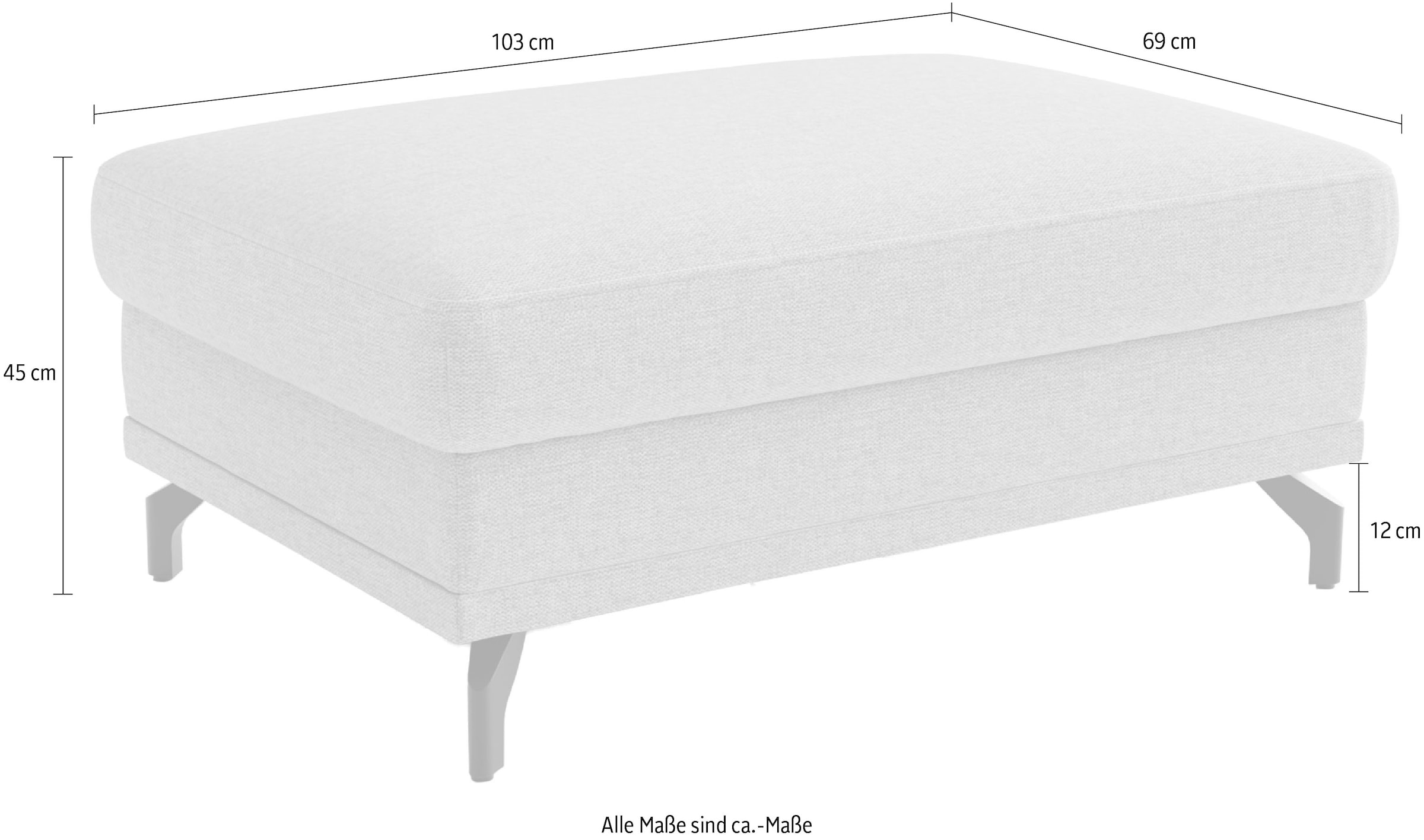 sit&more Polsterhocker »Chelsea« mit praktischen Stauraum