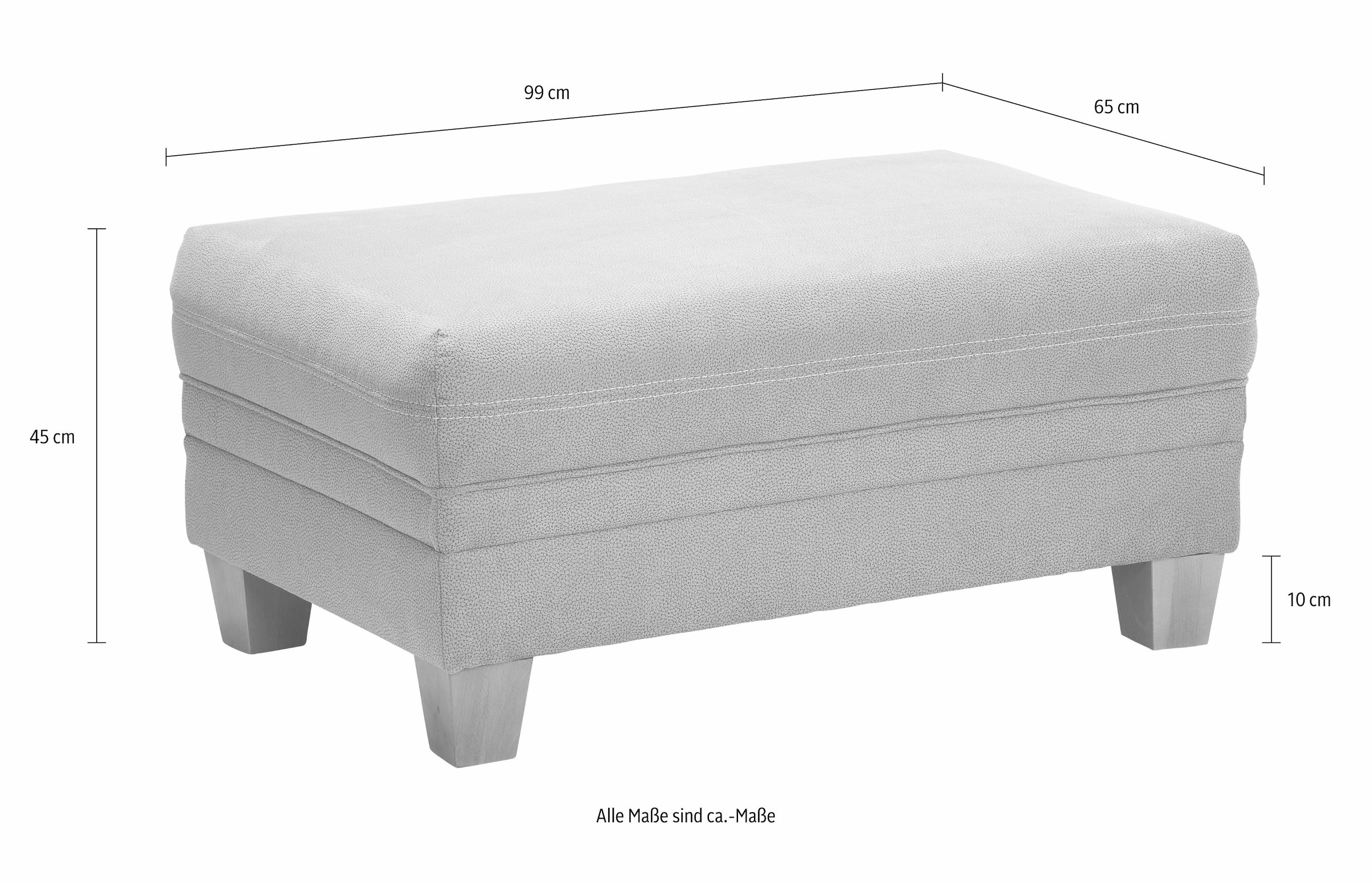 Home affaire Hocker »Husum« mit Kontrastnaht