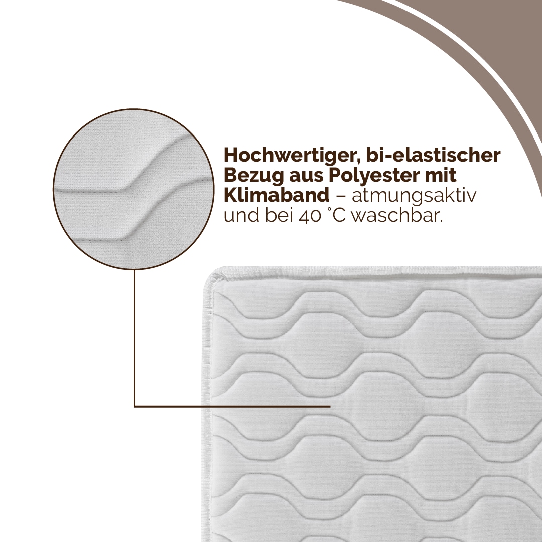 DI QUATTRO Komfortschaummatratze »Airy Form 19« 19 cm hoch Raumgewicht: 28 kg/m³ 1 Stk. tlg. Matratze mit atmungsaktivem Kern, 90x200 cm und weitere Grössen