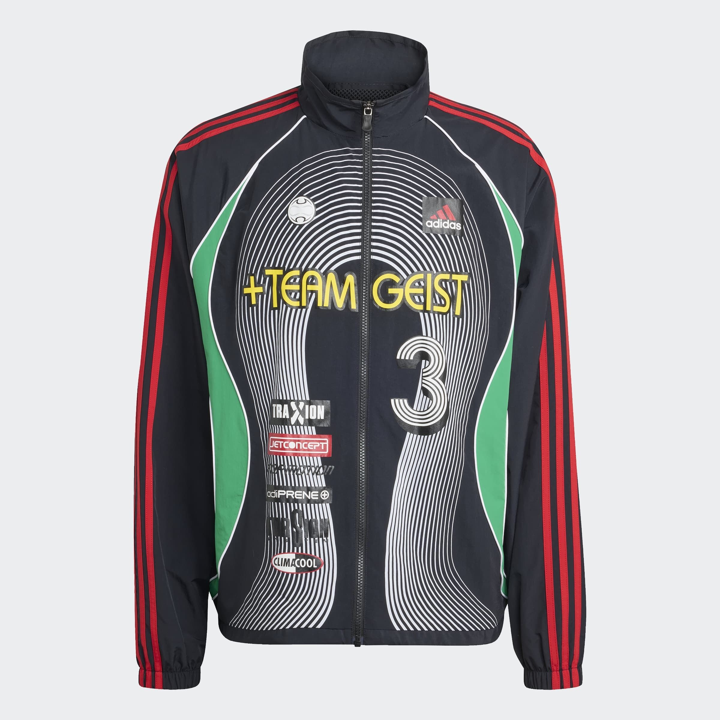 adidas Originals Veste d'entraînement »TEAMGEIST MOTO TRACK« lockere Passform, aus weichem Material
