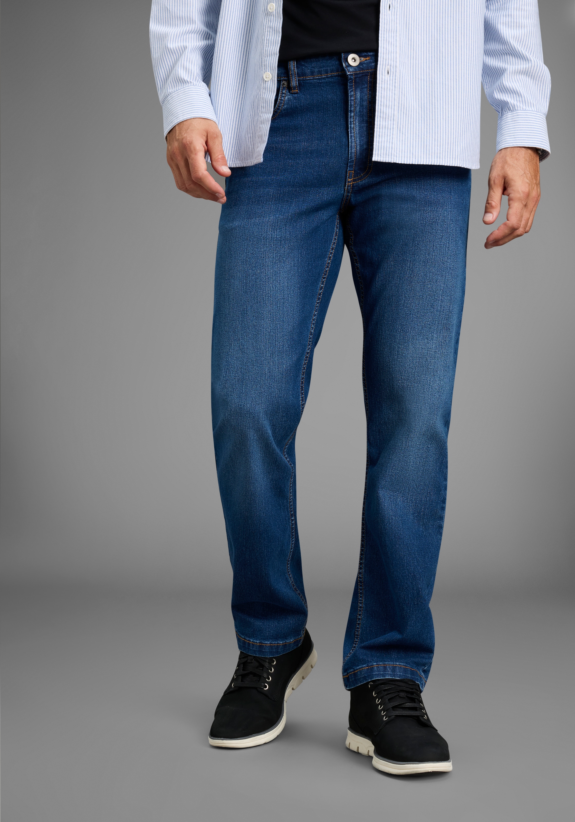 Arizona Jeans droit gerader Schnitt, normale Leibhöhe, mit Knopf- und Reissverschluss