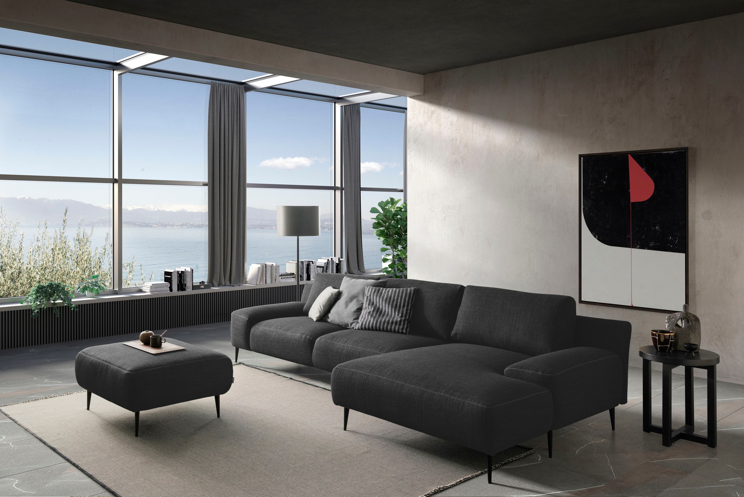 designwerk Ecksofa »Forma L-Form, zeitloses Designsofa mit aktuellem Fuss« in hochwertiger Verarbeitung & tollem Sitzkomfort