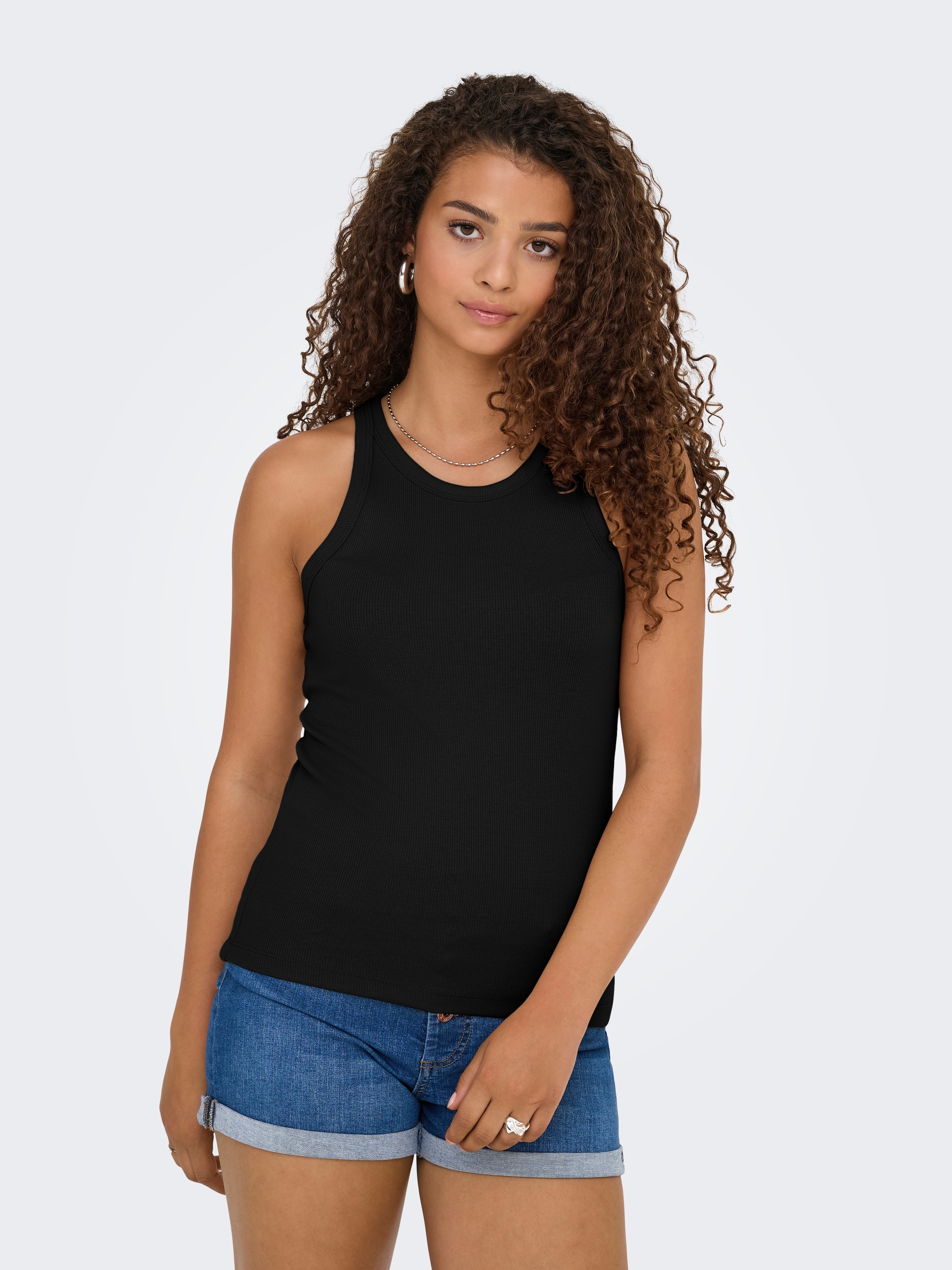 ONLY Débardeur »ONLLINDSAY TANK TOP 2 PACK« Paquet, 2 Baumwollmischung